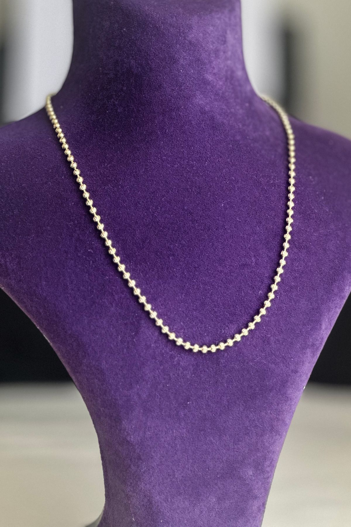 Modacaprea Xuping 14K Altın Renkli Dorika Kolye - 45 cm | Kararmaz Kadın Takı Çelik Kolye
