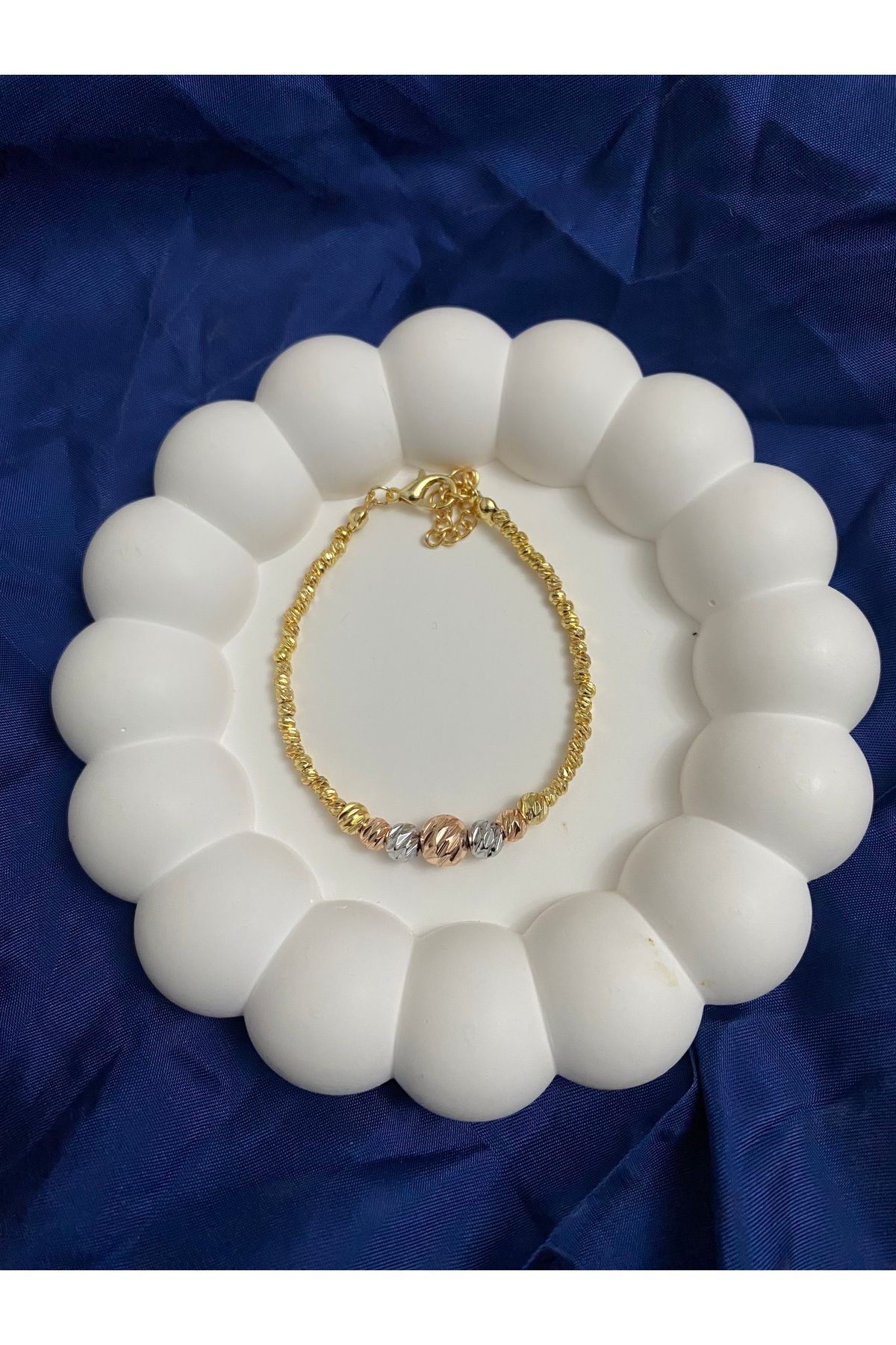 asem jewelry DORİKA TOPLU GOLD RENK BİLEKLİK