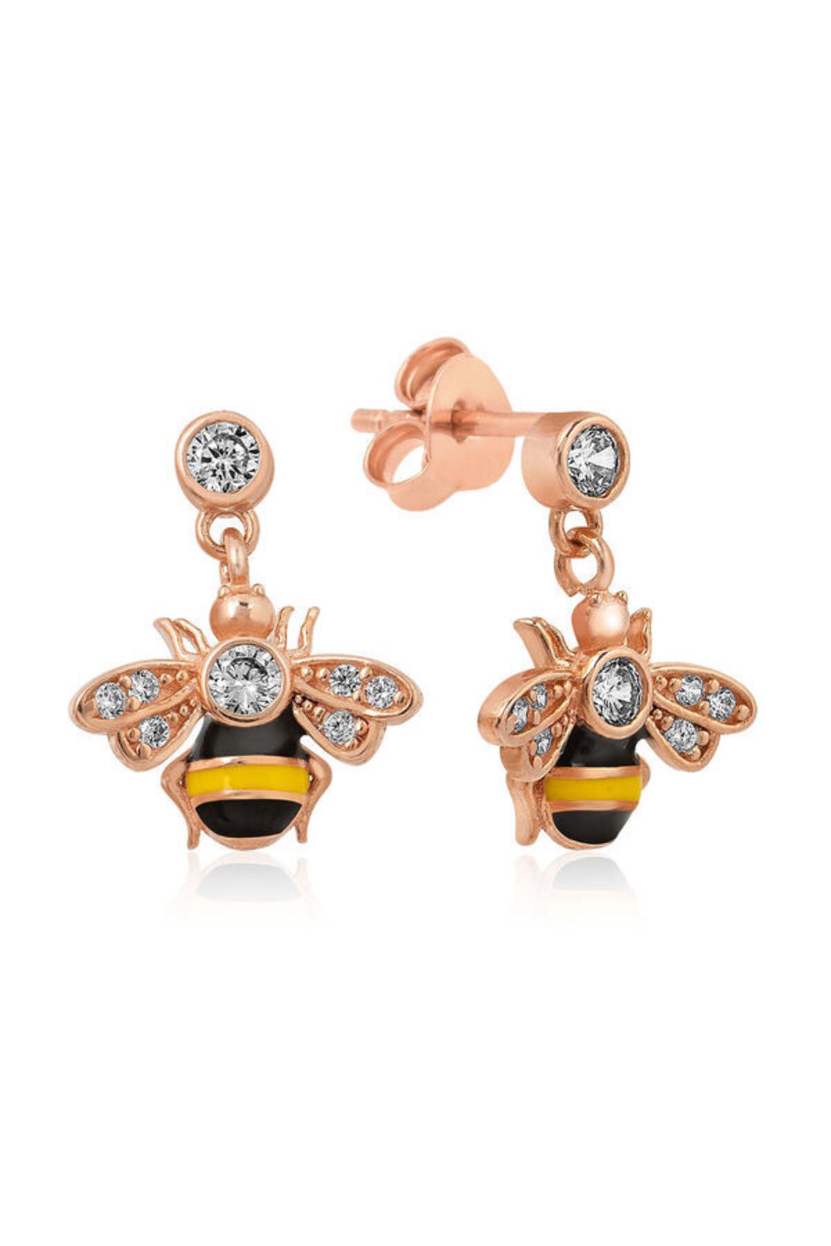 shop Arı Çivili 925 Ayar Gümüş Küpe