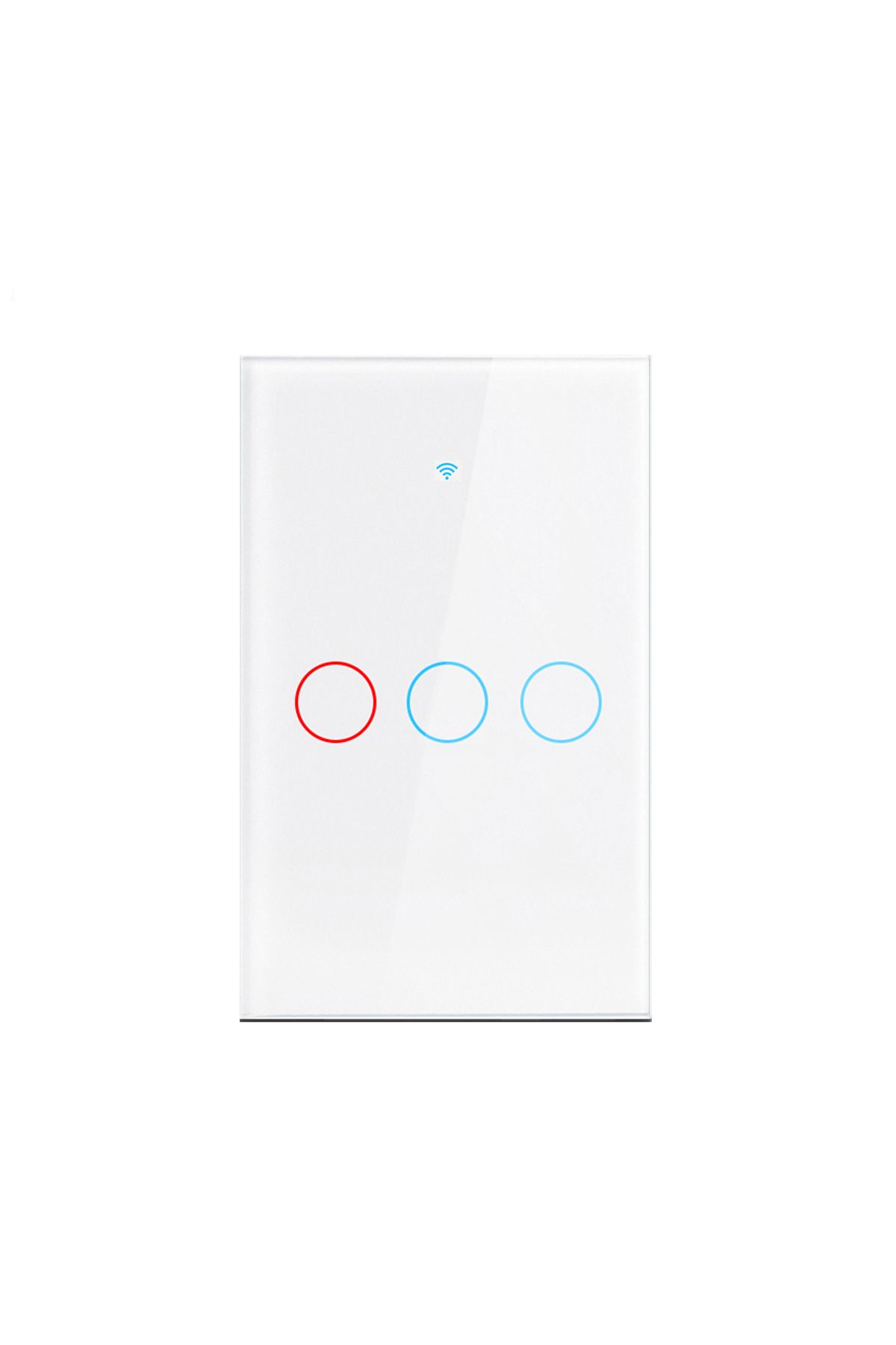 Choice-US white 3-GANG Work With Tuya WiFi Smart Switch Works With Alexa With/Without Neutral Wire Wireless 1