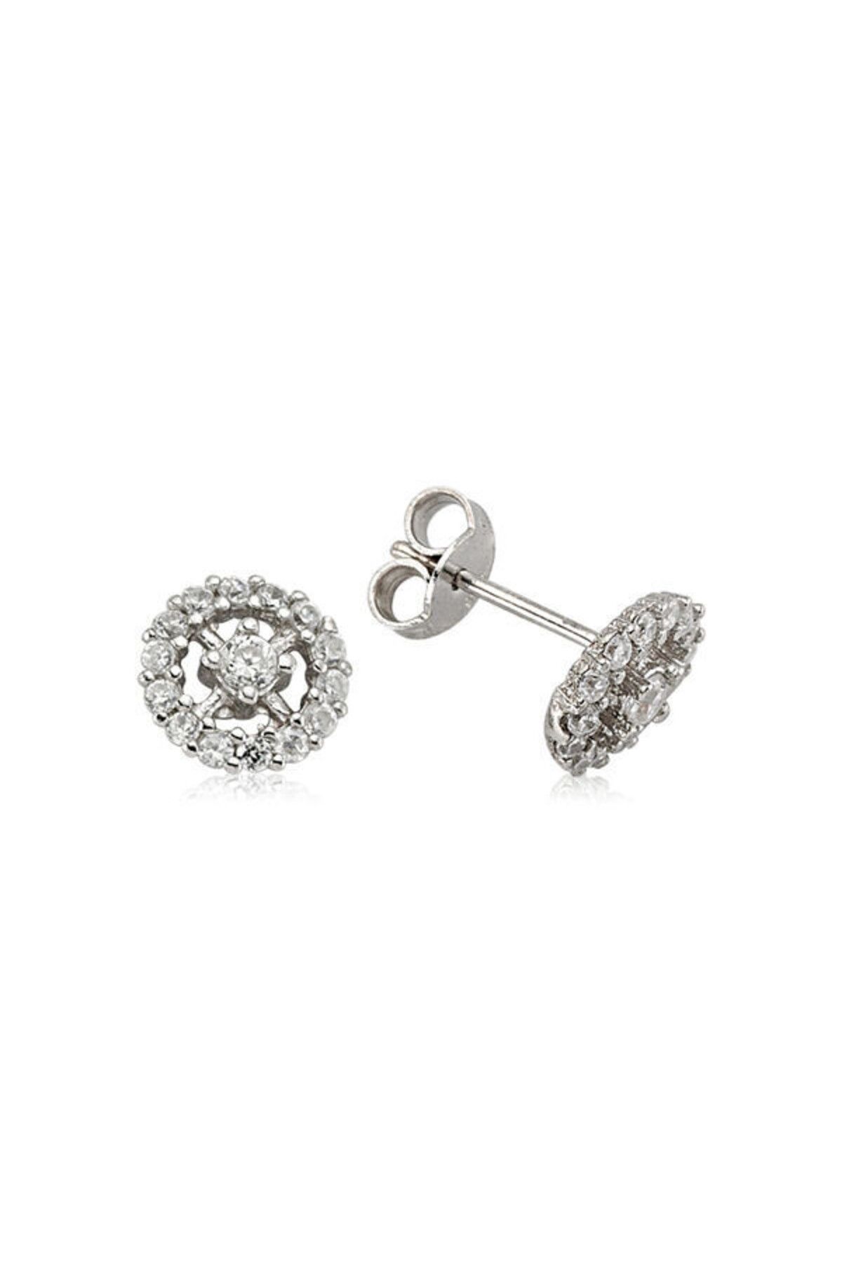 shop Yuvarlak Çivili 925 Ayar Gümüş Küpe