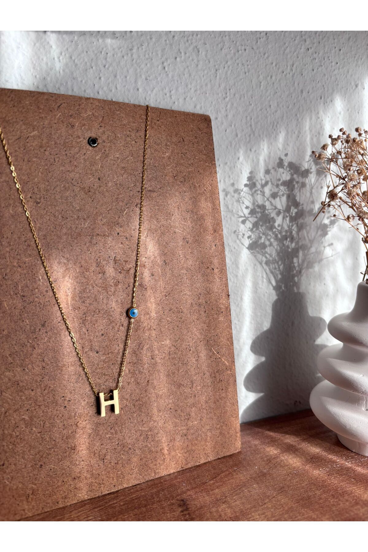 Bellamy Jewelry Harf Kolye Gold - H