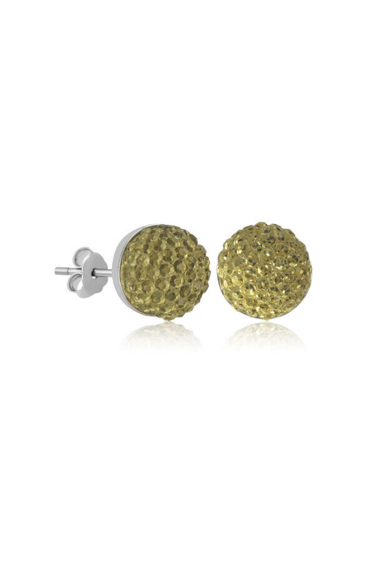 shop Kristal Çivili 925 Ayar Gümüş Küpe
