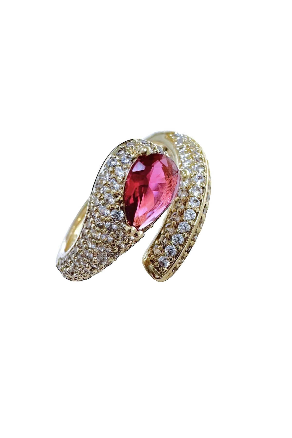 neslyaccessories Ruby Spiral Snake – Ayarlanabilir Yüzük