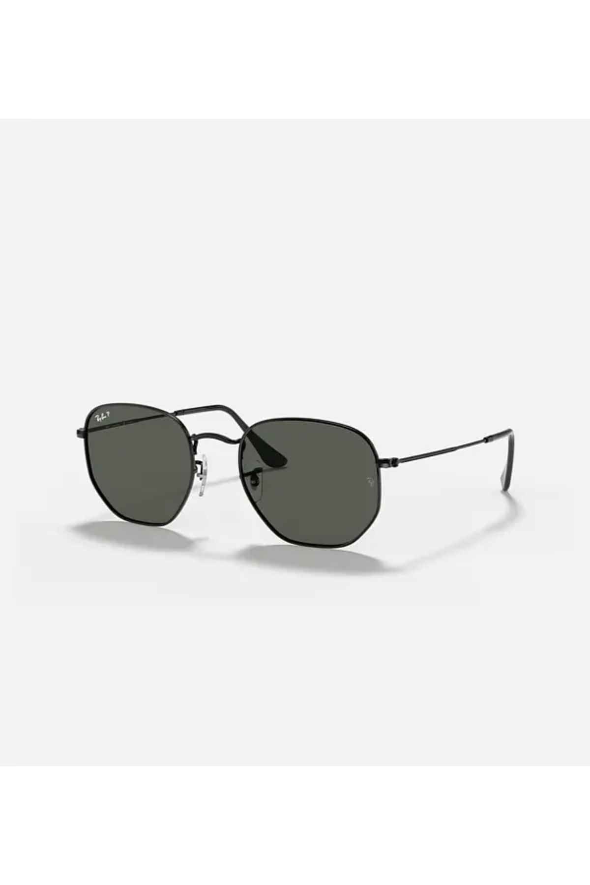 Ray-Ban-Hexagonal Black Polarized Rb3548n 002/58 Size 51 1