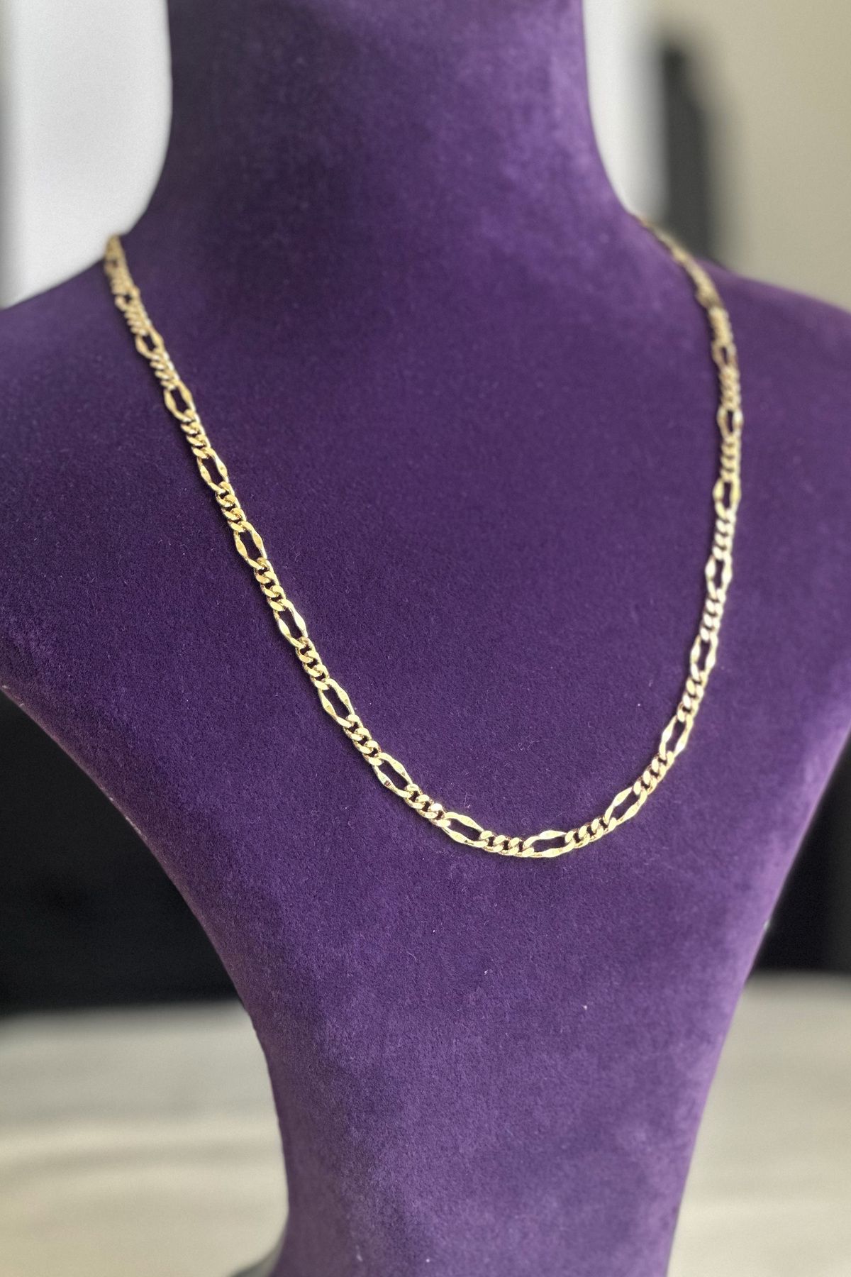 Modacaprea Xuping 14K Altın Renkli Zİncir Kolye - 45 cm | Kararmaz Kadın Takı Çelik Kolye