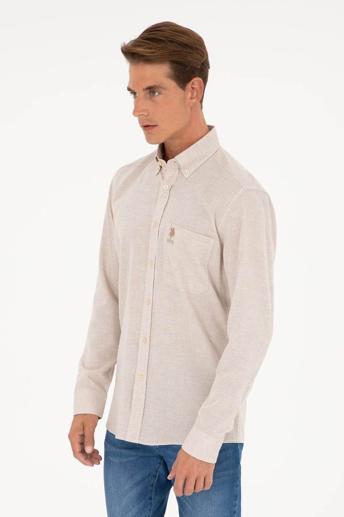 U.S. Polo Assn. U.S. Polo Assn. Ferna Ekru Erkek Gömlek 1831277