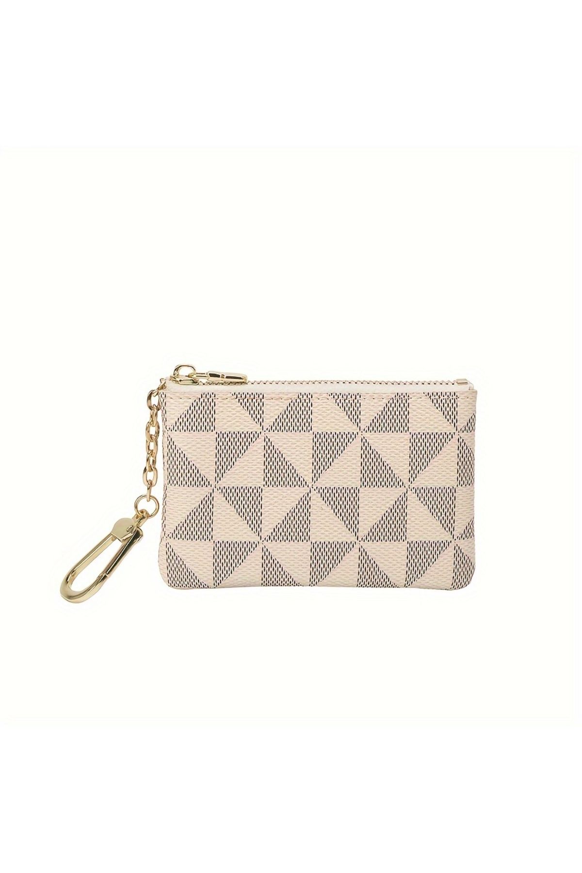 Fivy Suni Deri Vintage Desenli Mini Cüzdan, Mini Cüzdan Anahtarlık, Mini Cüzdan Charm