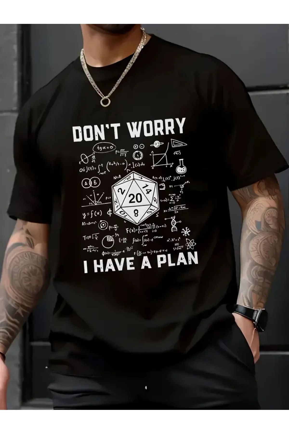 AEMİ Unisex Dont Worry Oversize Bisiklet Yaka T-shirt