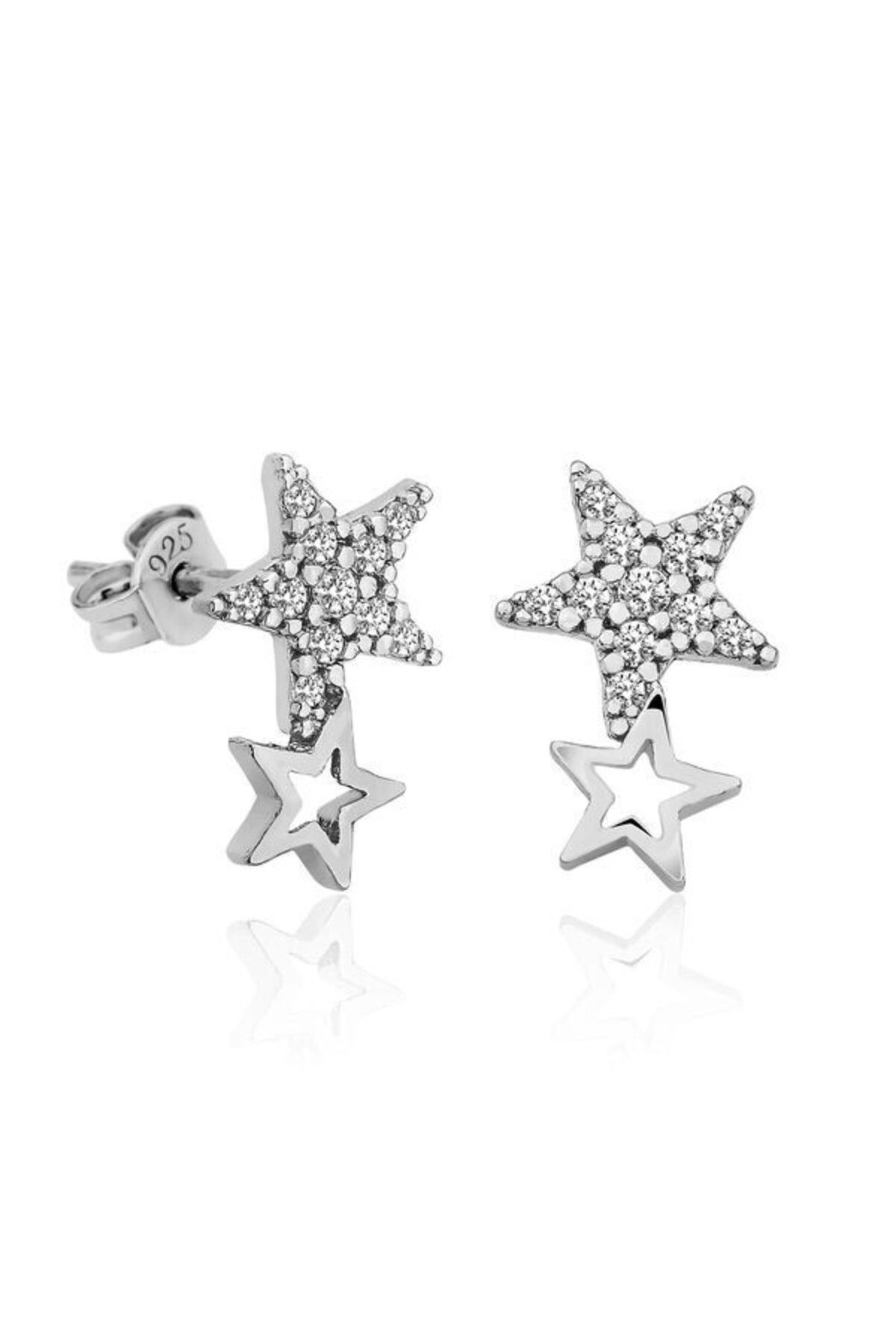 shop Yıldız Çivili 925 Ayar Gümüş Küpe