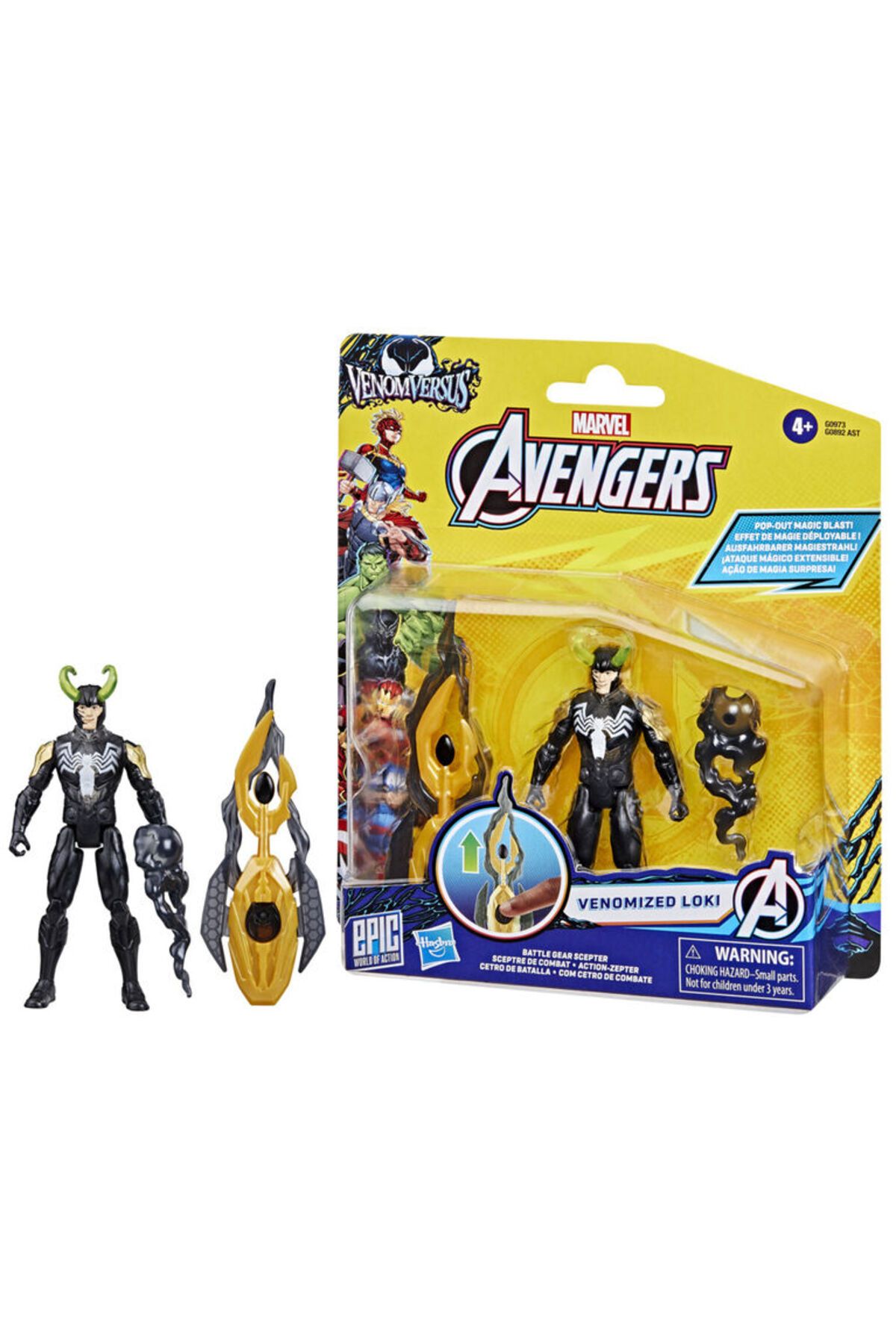 Marvel AVN 4IN FIG SUPER GEAR AST VENOMIZED LOKI