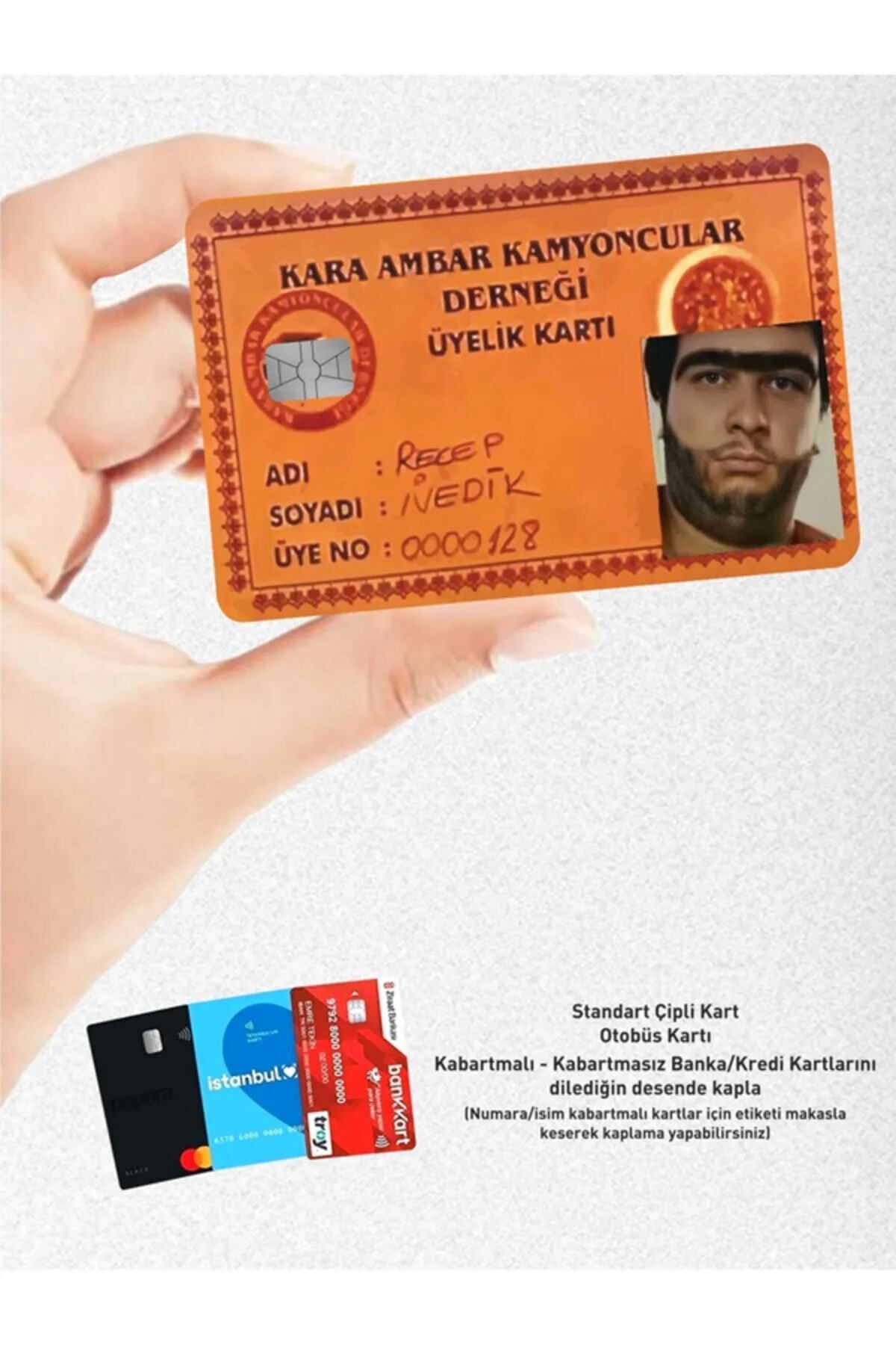 hediyenebak Kara Ambar Kamyoncular Derneği - Papara Tosla Kart Kaplama Stickeri Kredi Kartı Için Uyuml