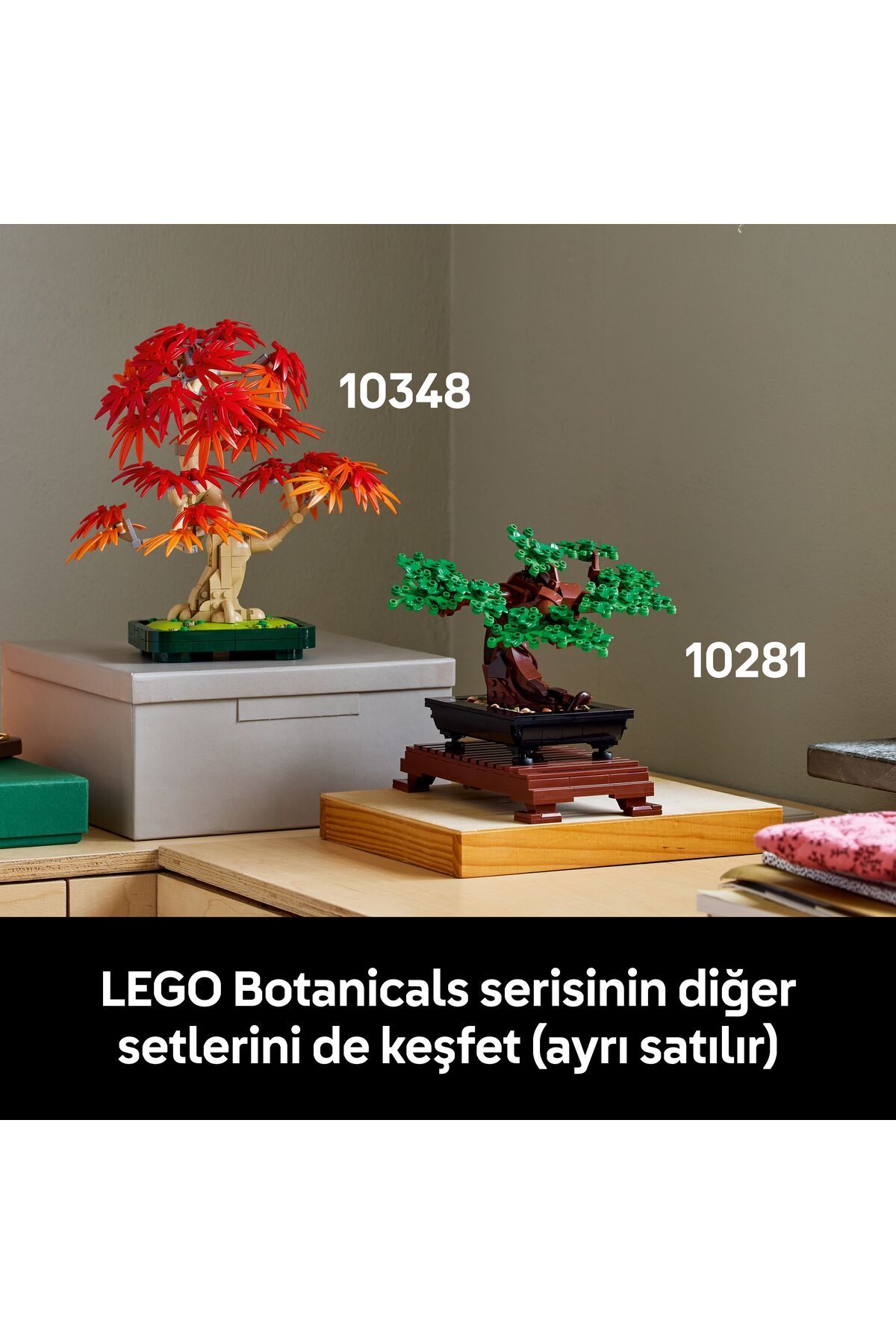 LEGO-®   Botanicals Japanese Red Maple Bonsai Tree 10348 - 18+ Decorative Model Building Set (474 Pr) 10