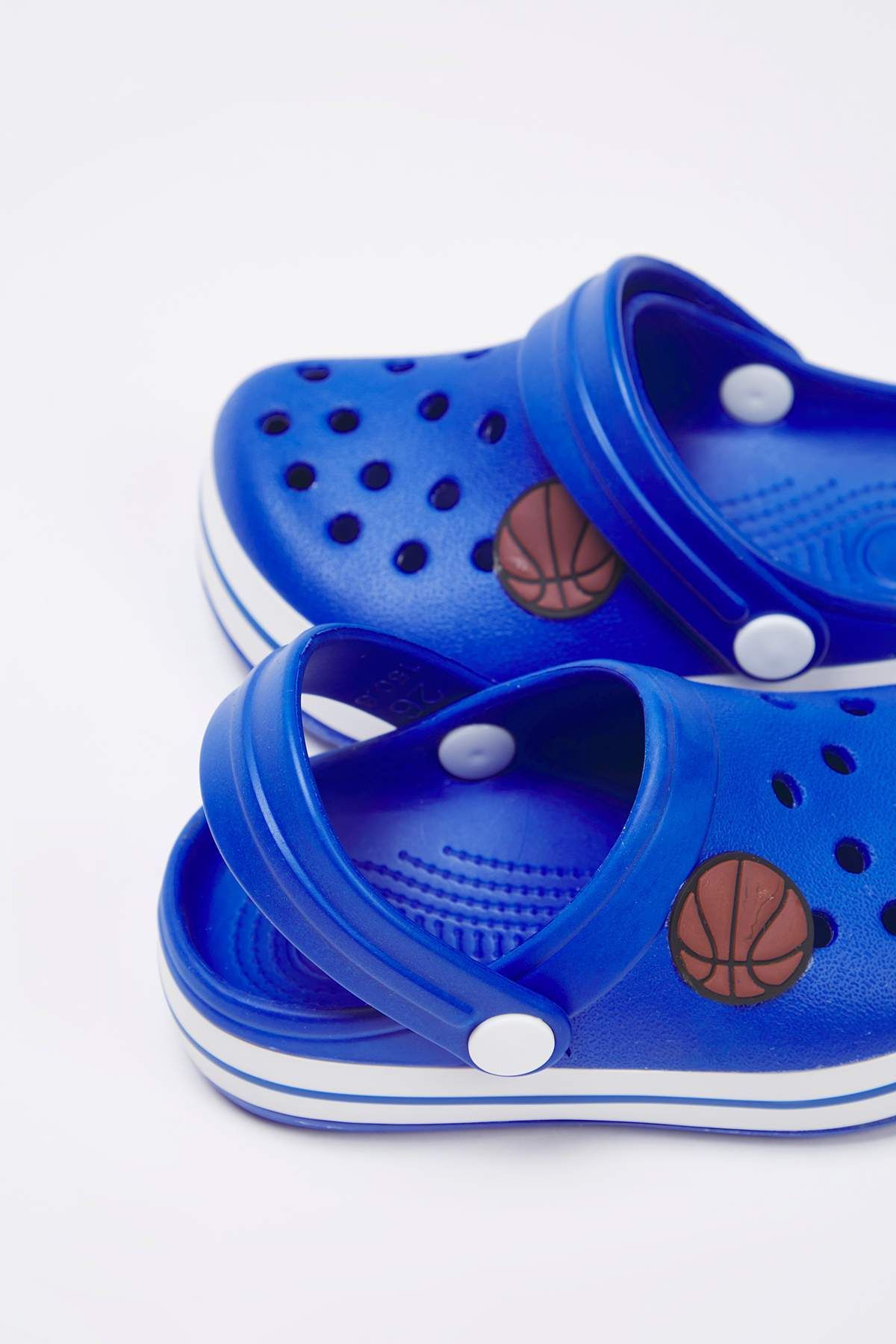TRENDYOL SHOES-Μπλε κλειστό μπροστινό μπαλάκι Φιγούρα Λεπτομερή αγόρια Παιδικά Eva σανδάλια Παντόφλες TAKSS25TE00055 5