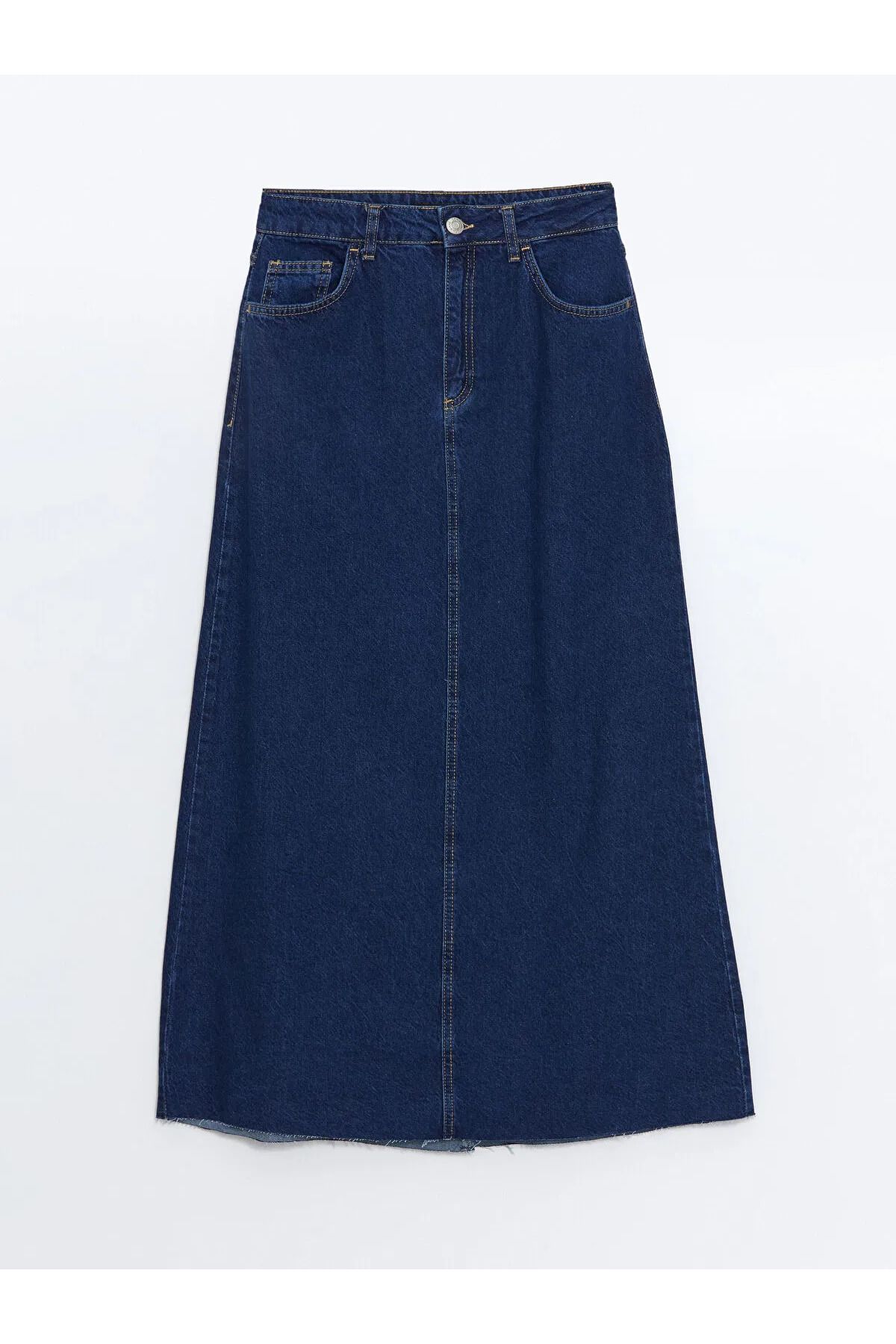 LC Waikiki Dar Fit Kadın Jean Etek
