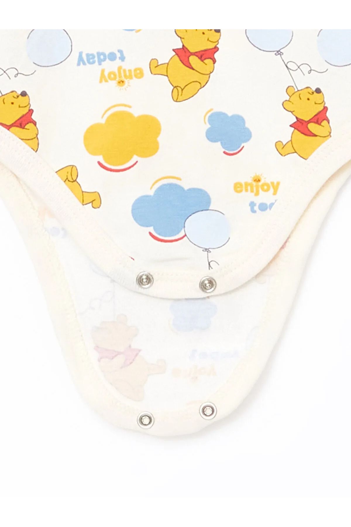 LC Waikiki Winnie the Pooh Baskılı Erkek Bebek Çıtçıtlı Body ve Pantolon 2'li