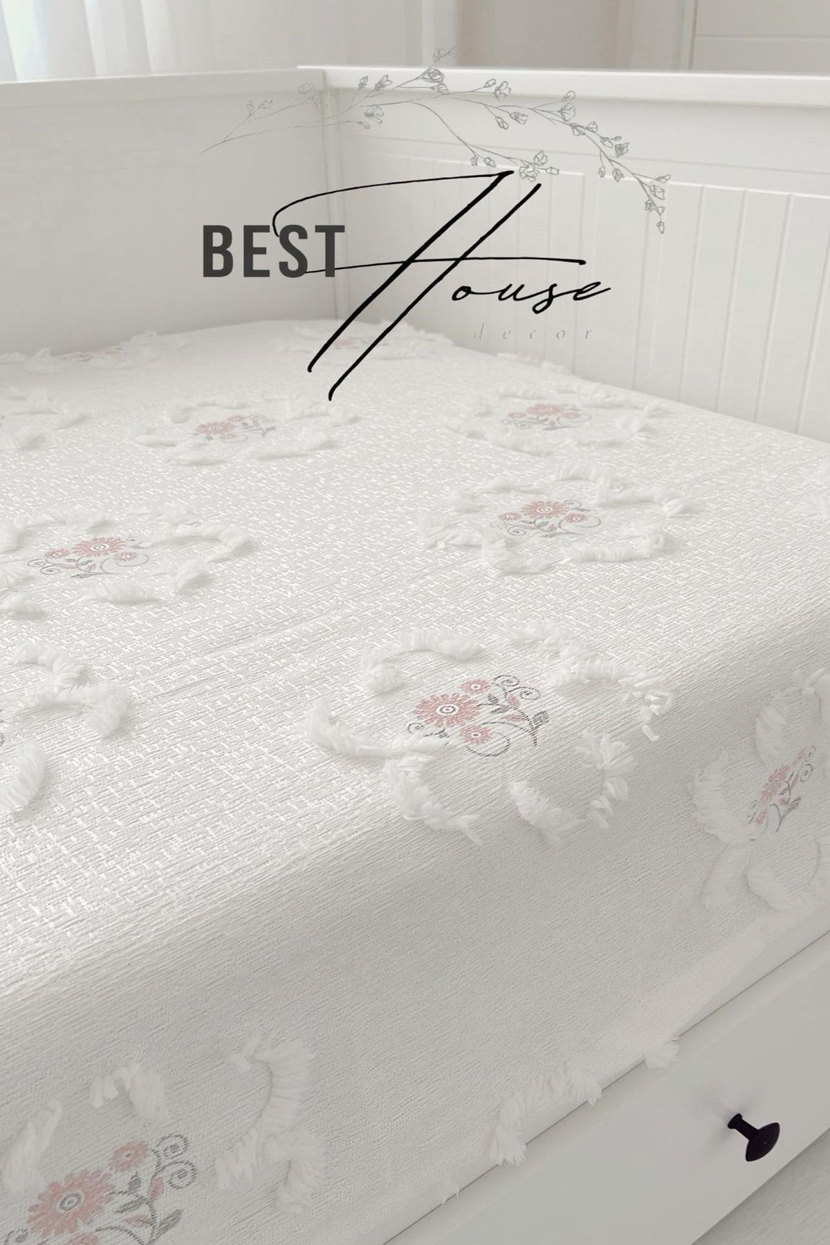 best house decor NAKIŞLI DİVAN ÖRTÜSÜ KOLTUK ÖRTÜSÜ PİKE YATAK ÖRTÜSÜ