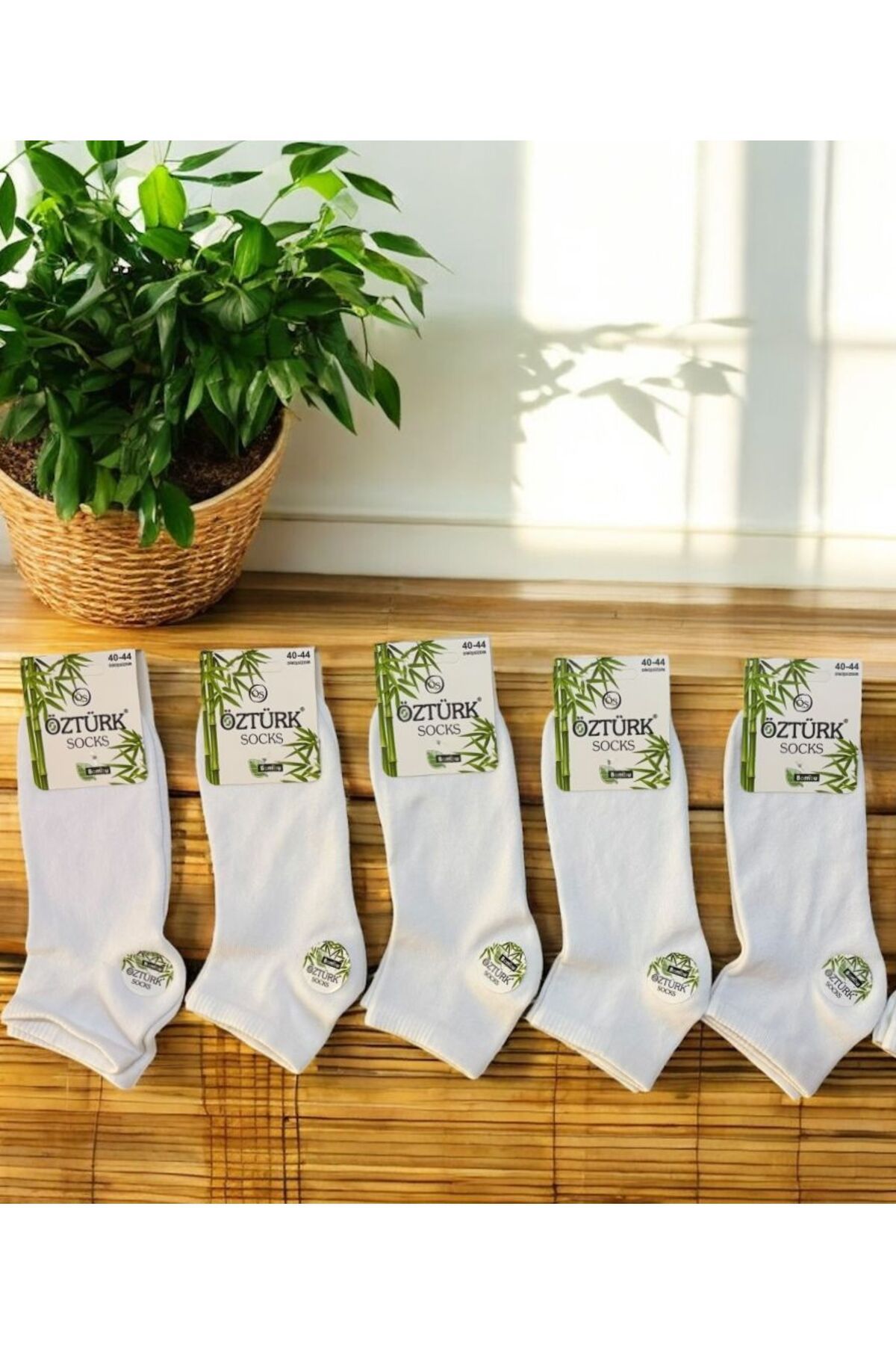 ÖS ÖZTÜRK SOCKS 5 ÇİFT ERKEK BAMBU DİKİŞSİZ PATİK ÇORAP