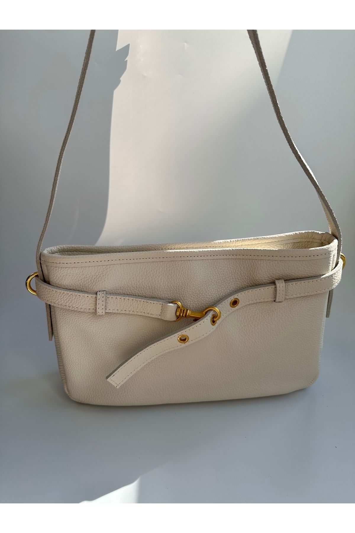 Mim Bag And More Hakiki Deri Kadın Omuz Çantası