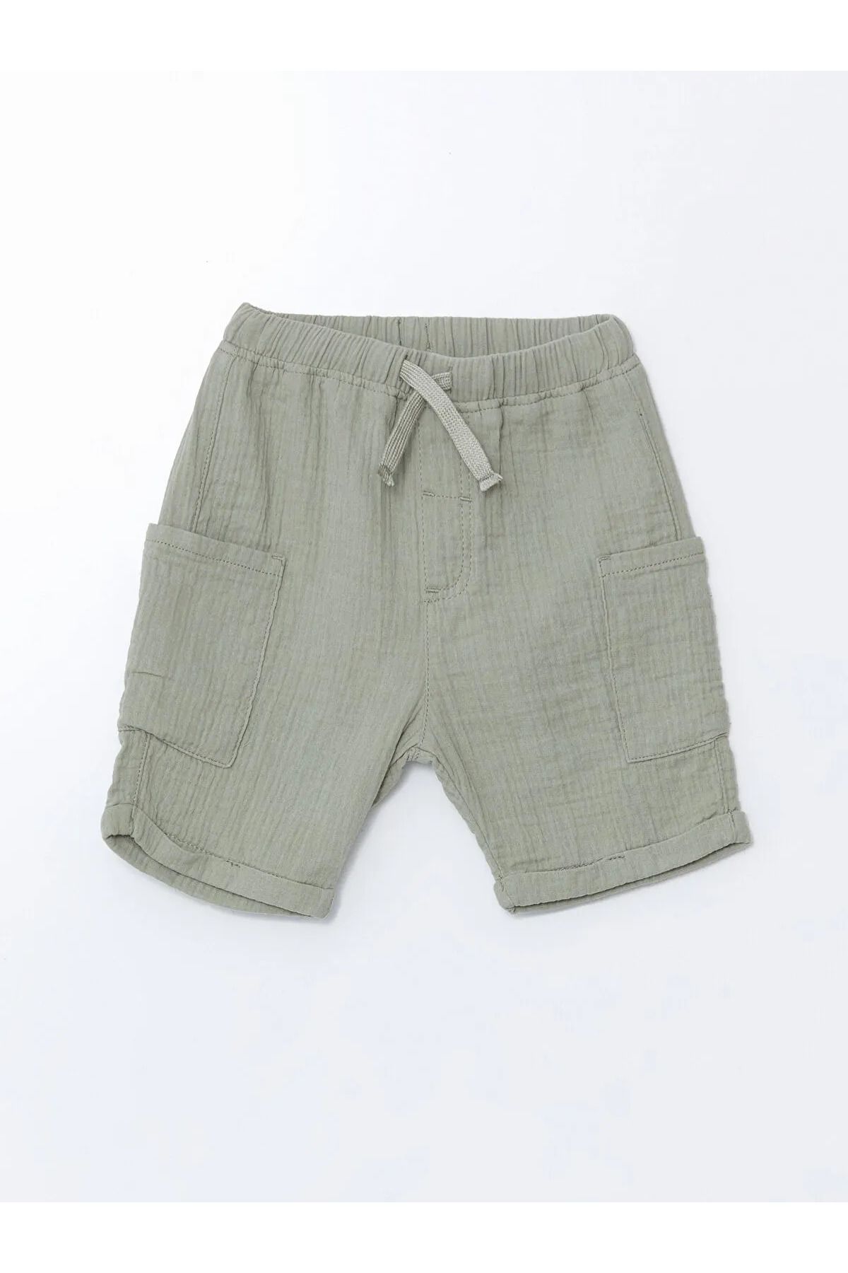 LC Waikiki-Basic Muslin Boy's Shorts with Elastic Waist 2