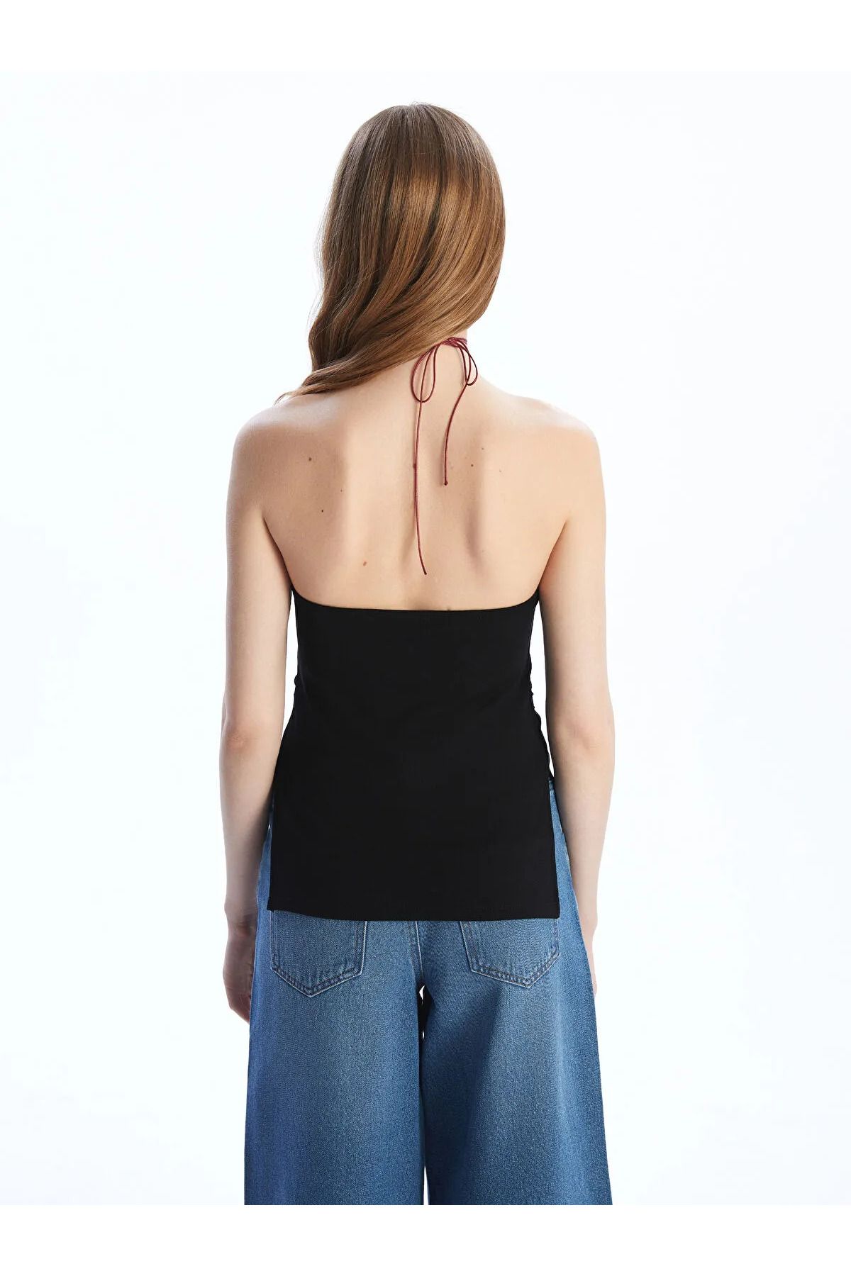 LC Waikiki Straplez Yaka Kadın Crop