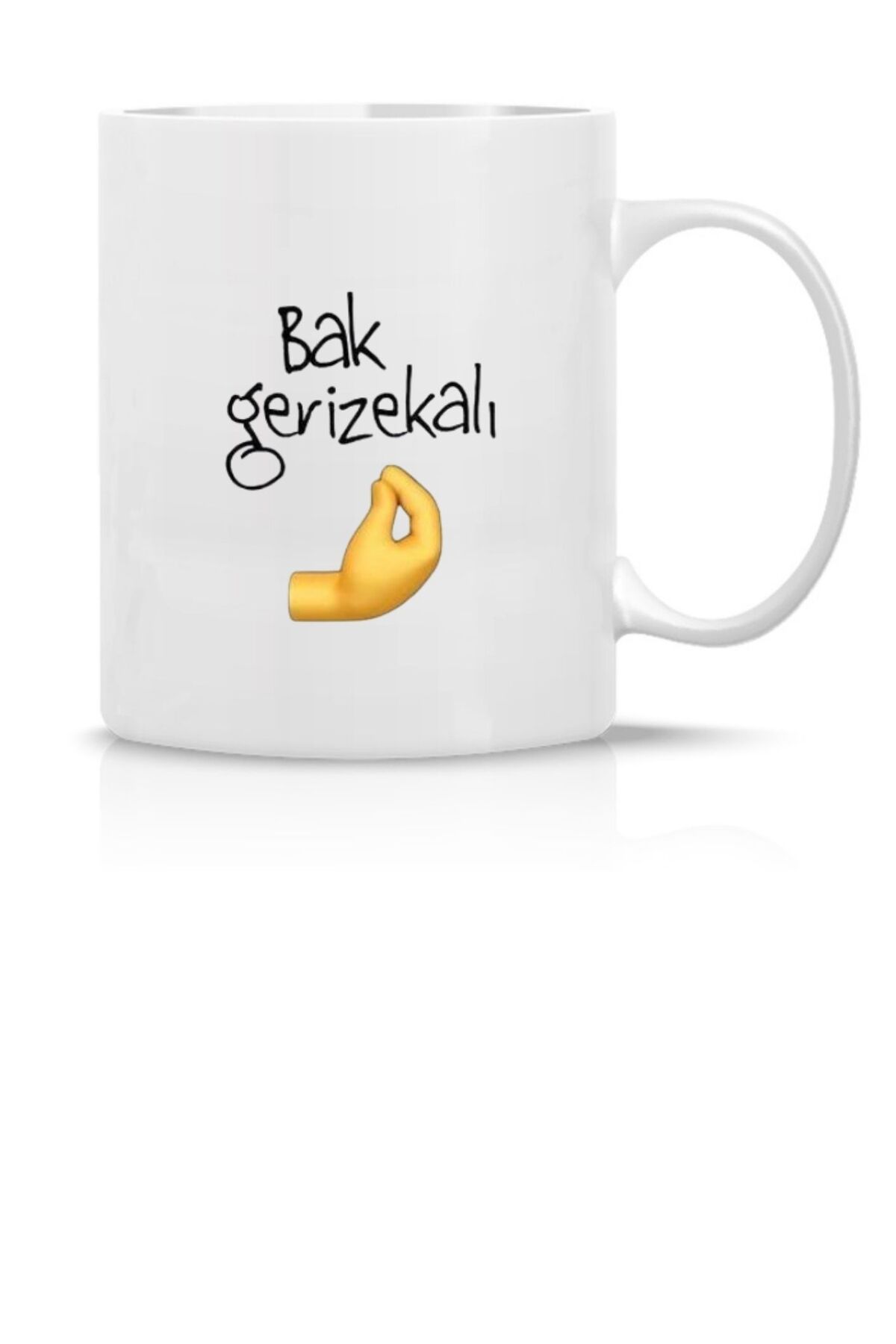 VANİLLA HANDESEVİM BAK GERİ ZEKALI BASKILI EMOJİ BASKILI ÇAY KAHVE KUPASI