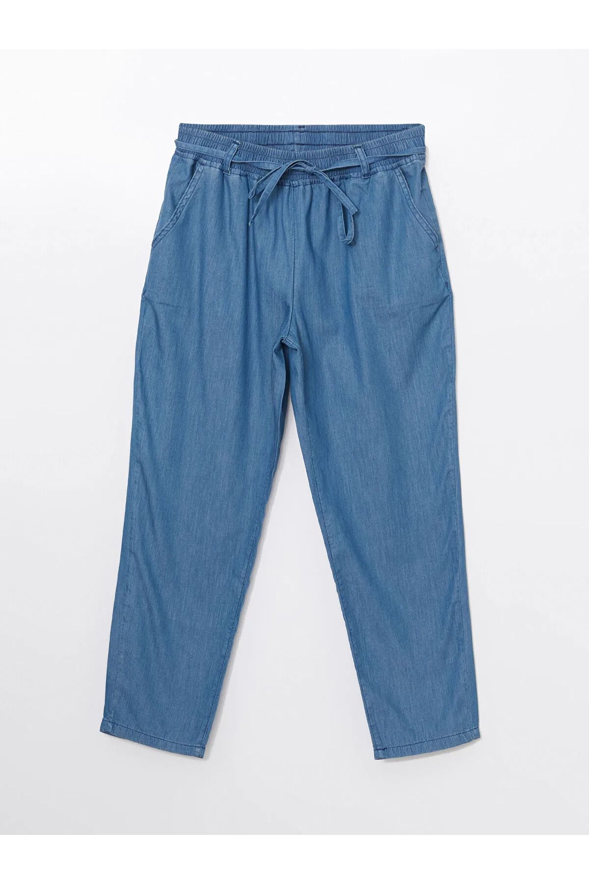 LC Waikiki Beli Lastikli Straight Fit Kadın Jean Pantolon
