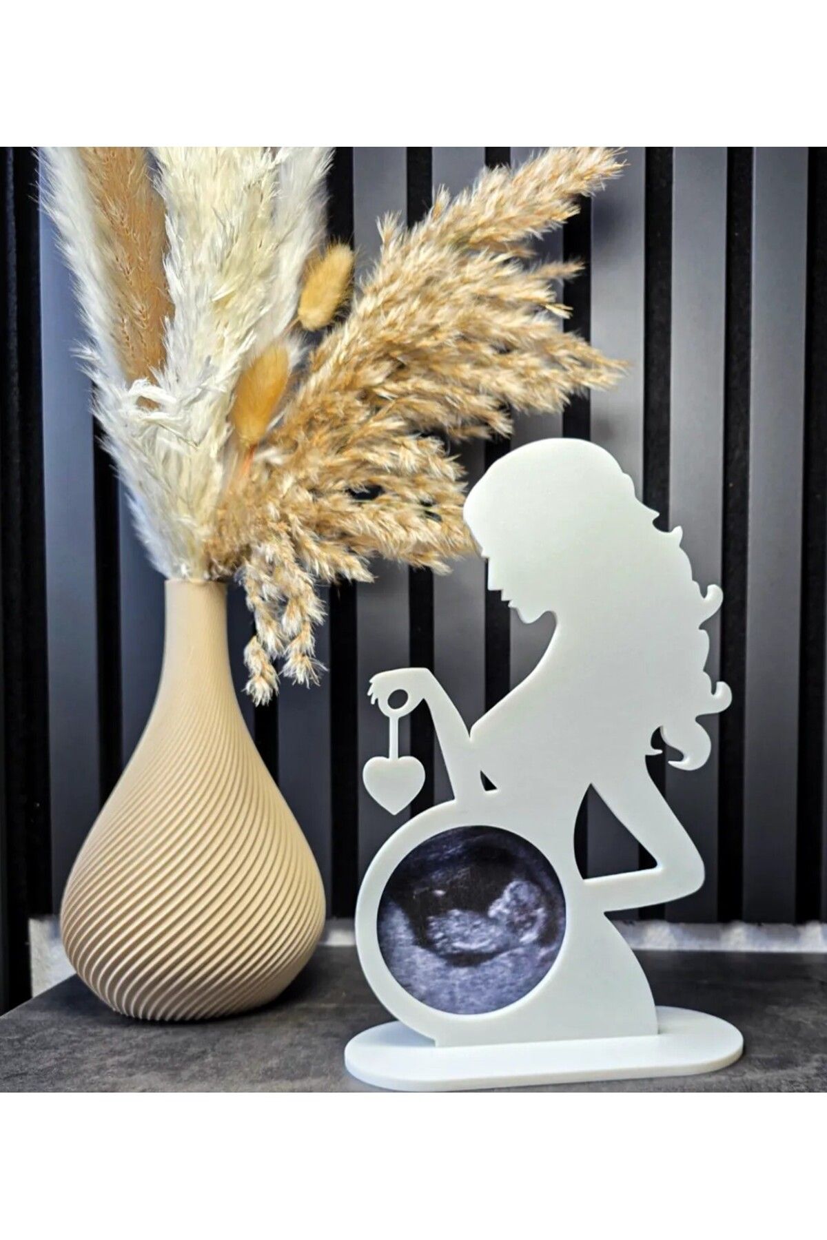 VEMA Ultrason görüntüsü resim çerçevesi, 21 cm yükseklik, 6,5 cm resim çerçevesi.