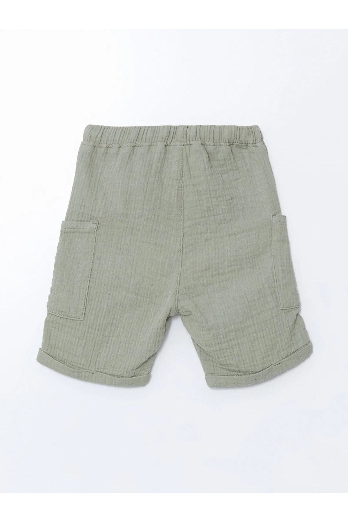LC Waikiki-Basic Muslin Boy's Shorts with Elastic Waist 3