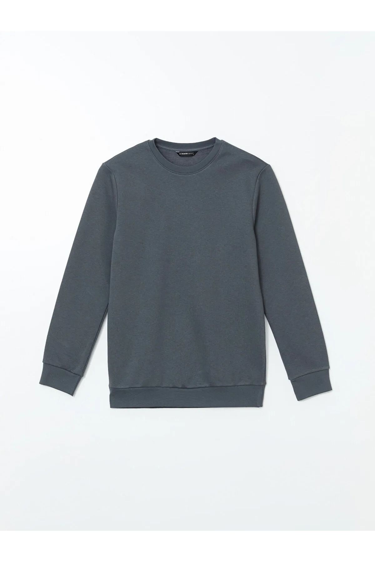 LC Waikiki Bisiklet Yaka Uzun Kollu Erkek Kalın Sweatshirt