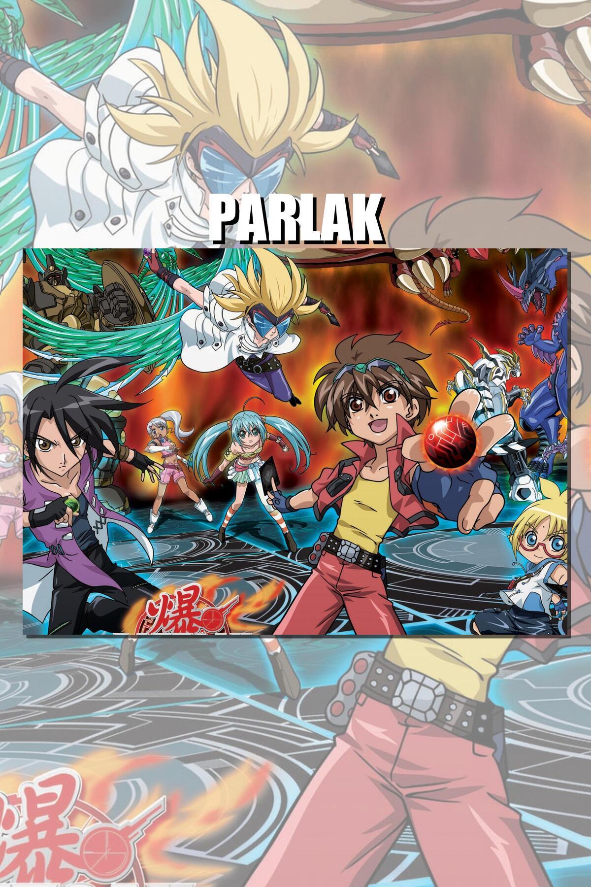 CALLWOOD Bakugan Çerçevesiz Anime Dizi Poster - Duvar Kağıdı Yüksek Kaliteli Baskı