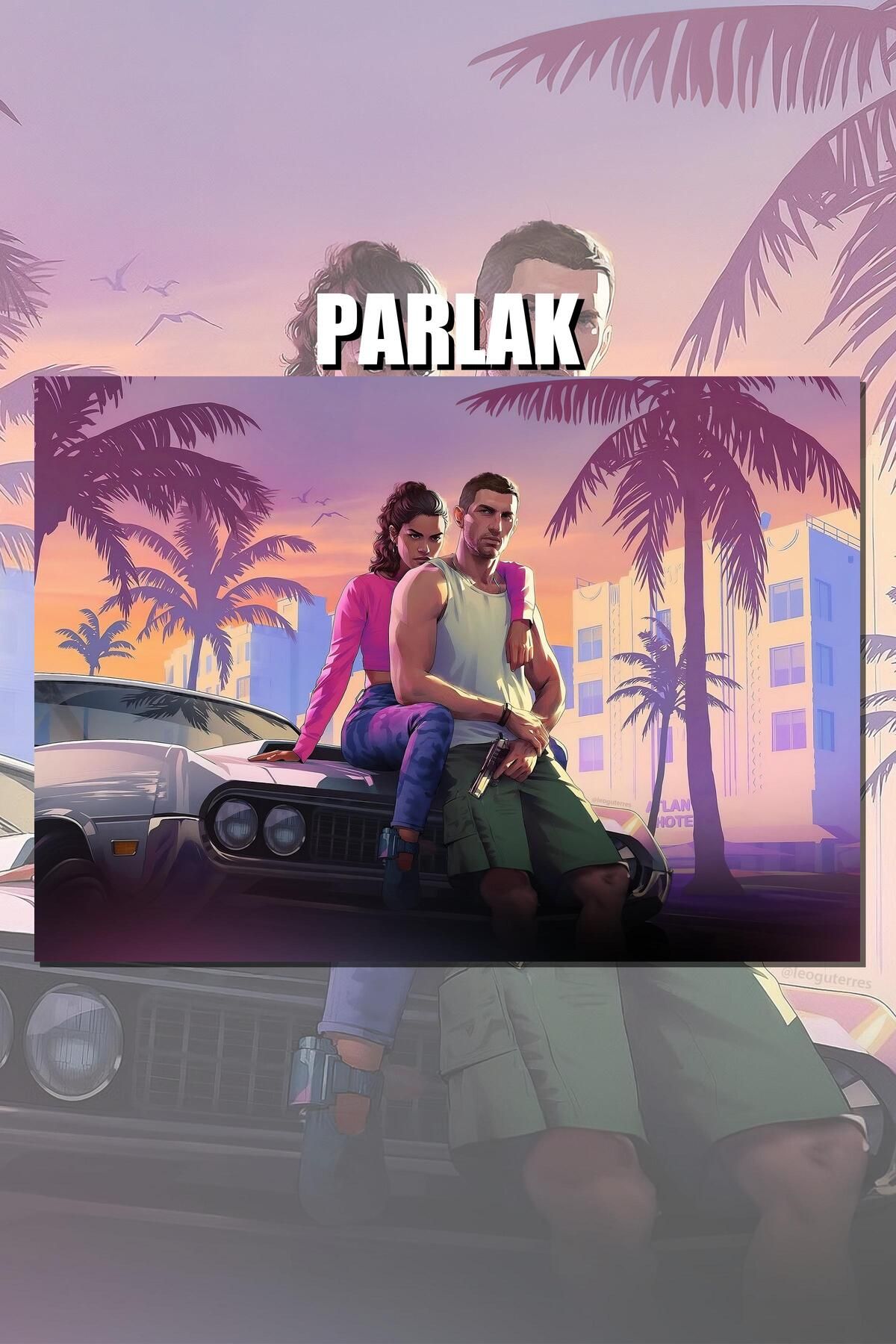 CALLWOOD Grand Theft Auto, GTA Çerçevesiz Oyun Posteri - Duvar Kağıdı Yüksek Kaliteli Baskı