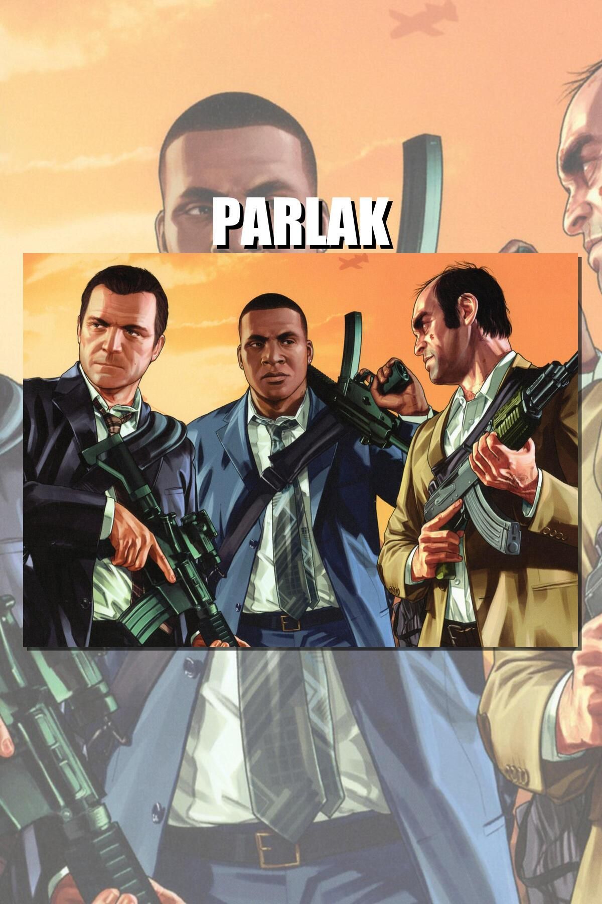 CALLWOOD Grand Theft Auto, GTA Çerçevesiz Oyun Posteri - Duvar Kağıdı Yüksek Kaliteli Baskı