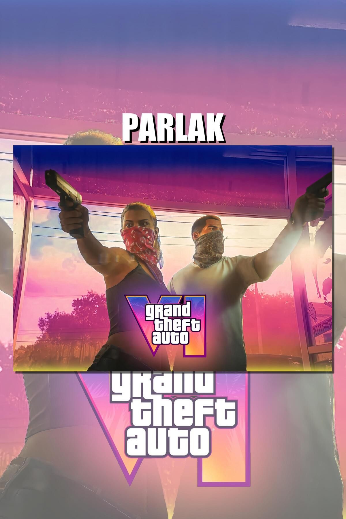 CALLWOOD Grand Theft Auto, GTA Çerçevesiz Oyun Posteri - Duvar Kağıdı Yüksek Kaliteli Baskı