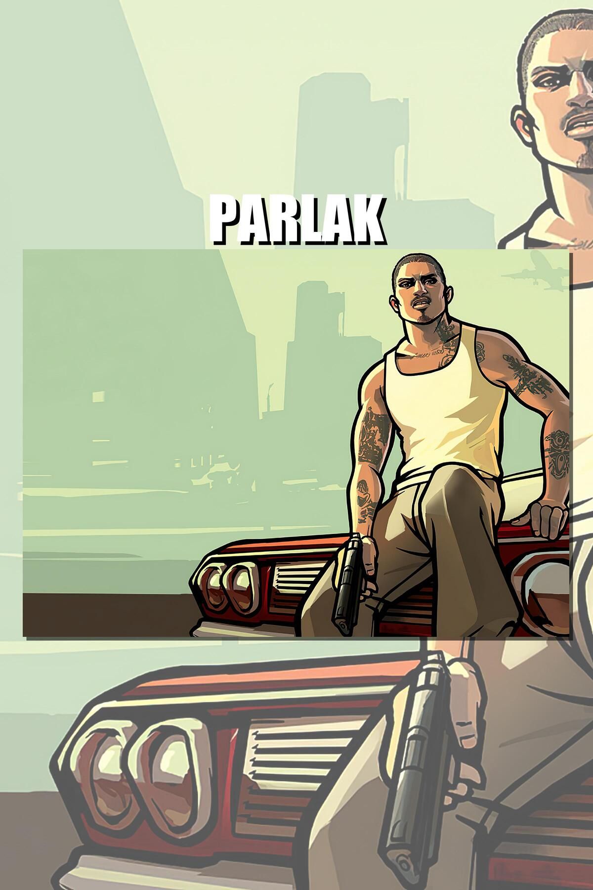 CALLWOOD Grand Theft Auto, GTA Çerçevesiz Oyun Posteri - Duvar Kağıdı Yüksek Kaliteli Baskı