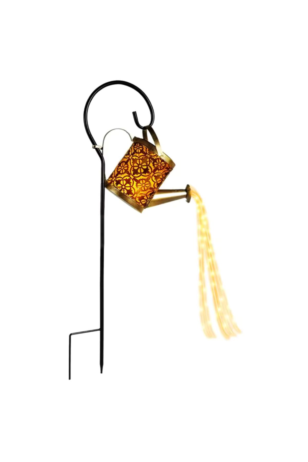 Velixo Lampă De Grădină Cu Led-uri Solare Vintage, Design Cu Aspersoare, Suport Pentru Țăruș, Senzor De Amurg, Ip65, Pentru Decor Exterior - One Size