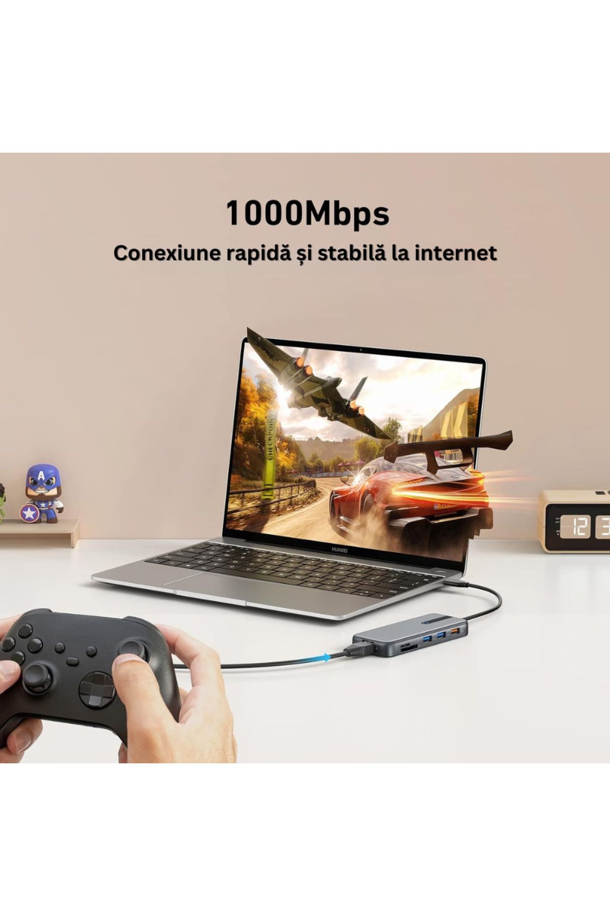Velixo-10-in-1 Usb-c Hub: 2x Usb-a 3.1, 2x Hdmi 4k\@30hz, Usb-c, Rj45 Ethernet, 87w Pd, Sd/micro Sd Reader 7