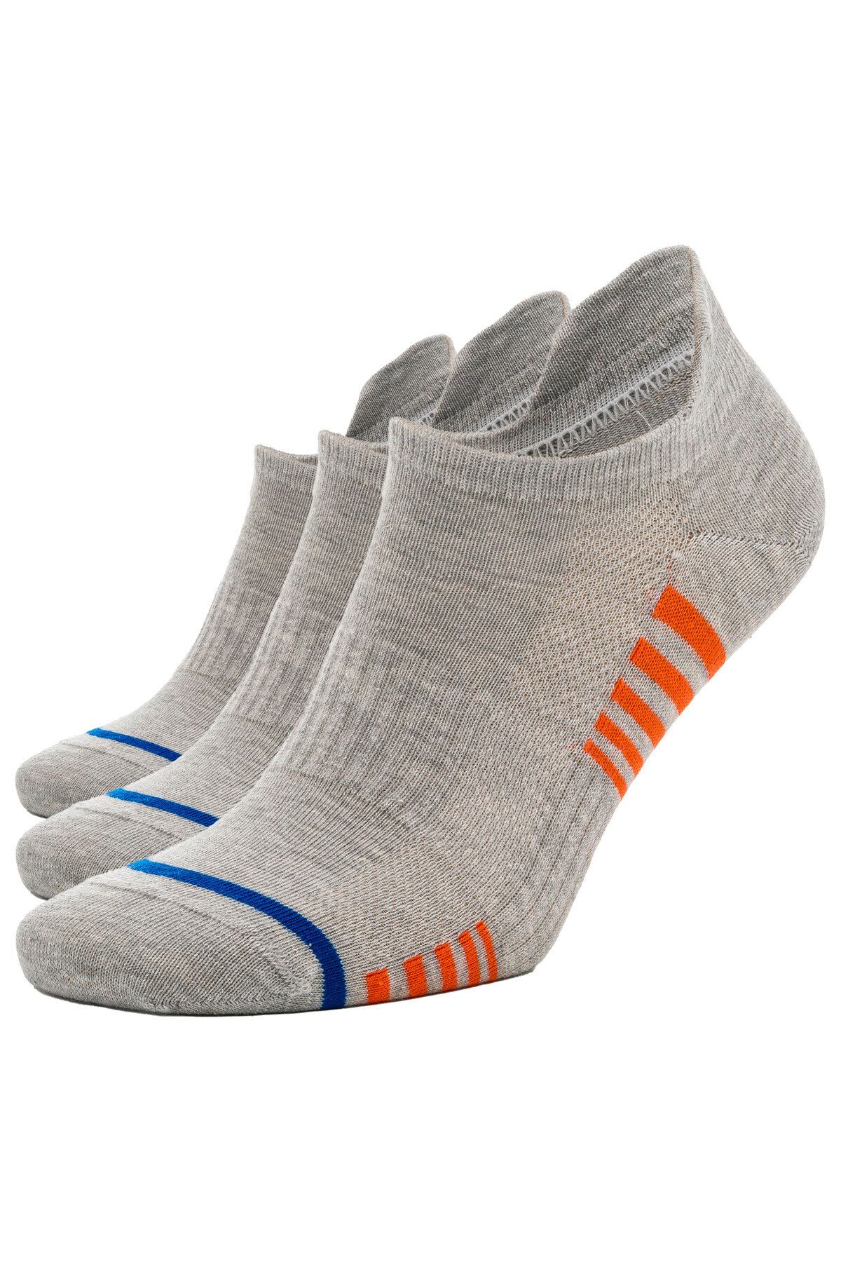 SONNORS 3 Çift Desenli Sneaker Çorap