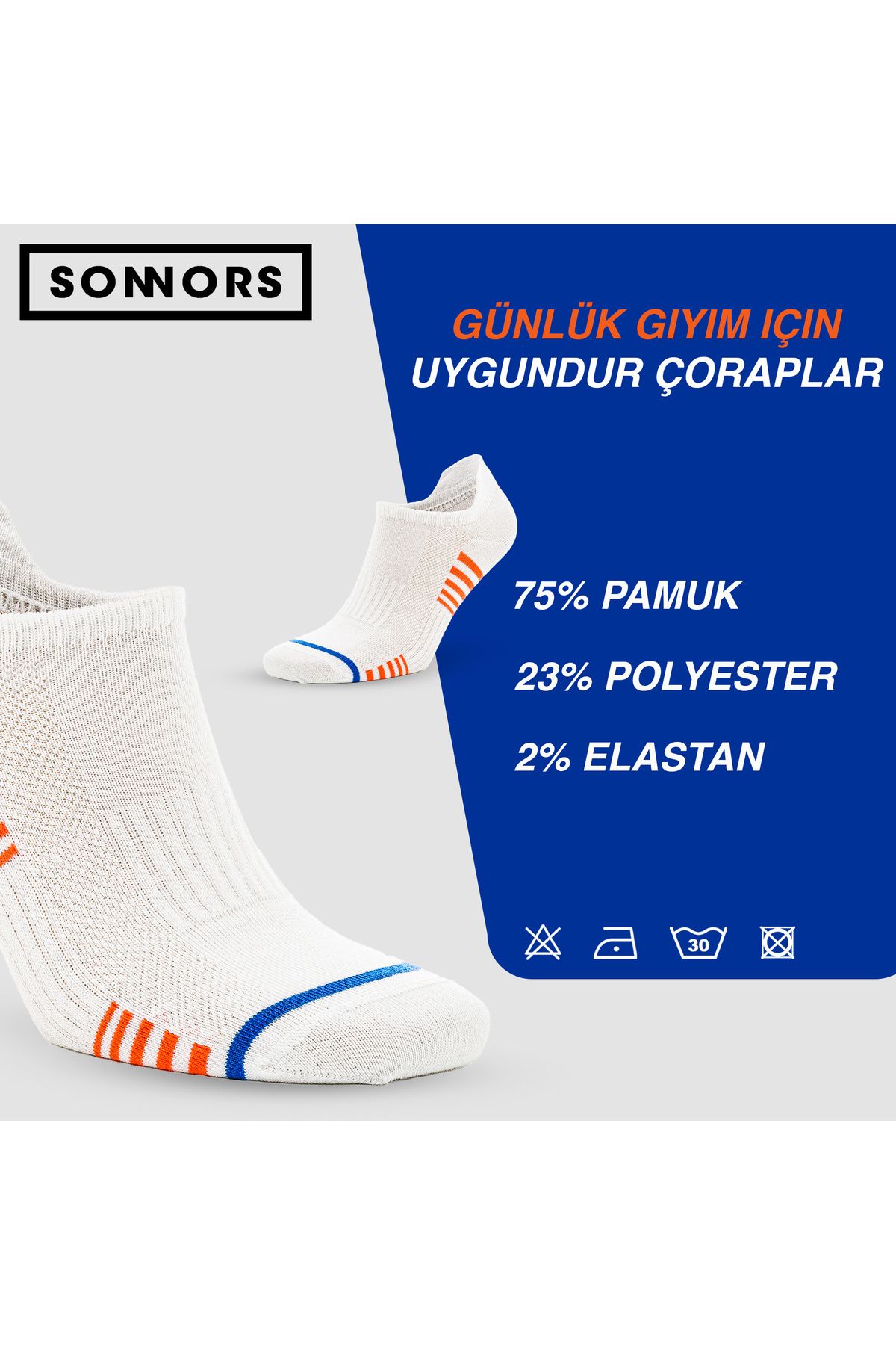 SONNORS-6 Pairs of Patterned Sneaker Socks 7