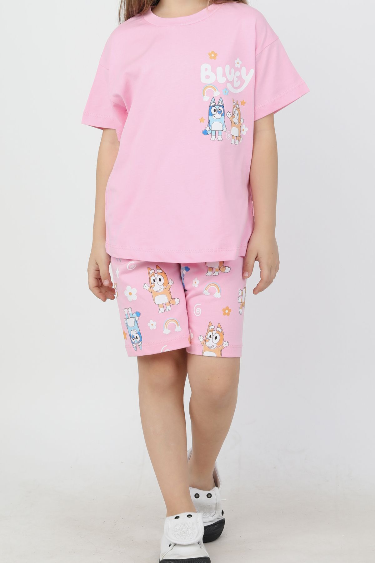 e-çocuk-Bluey Dog Girl's 2-Piece Set 4874 2