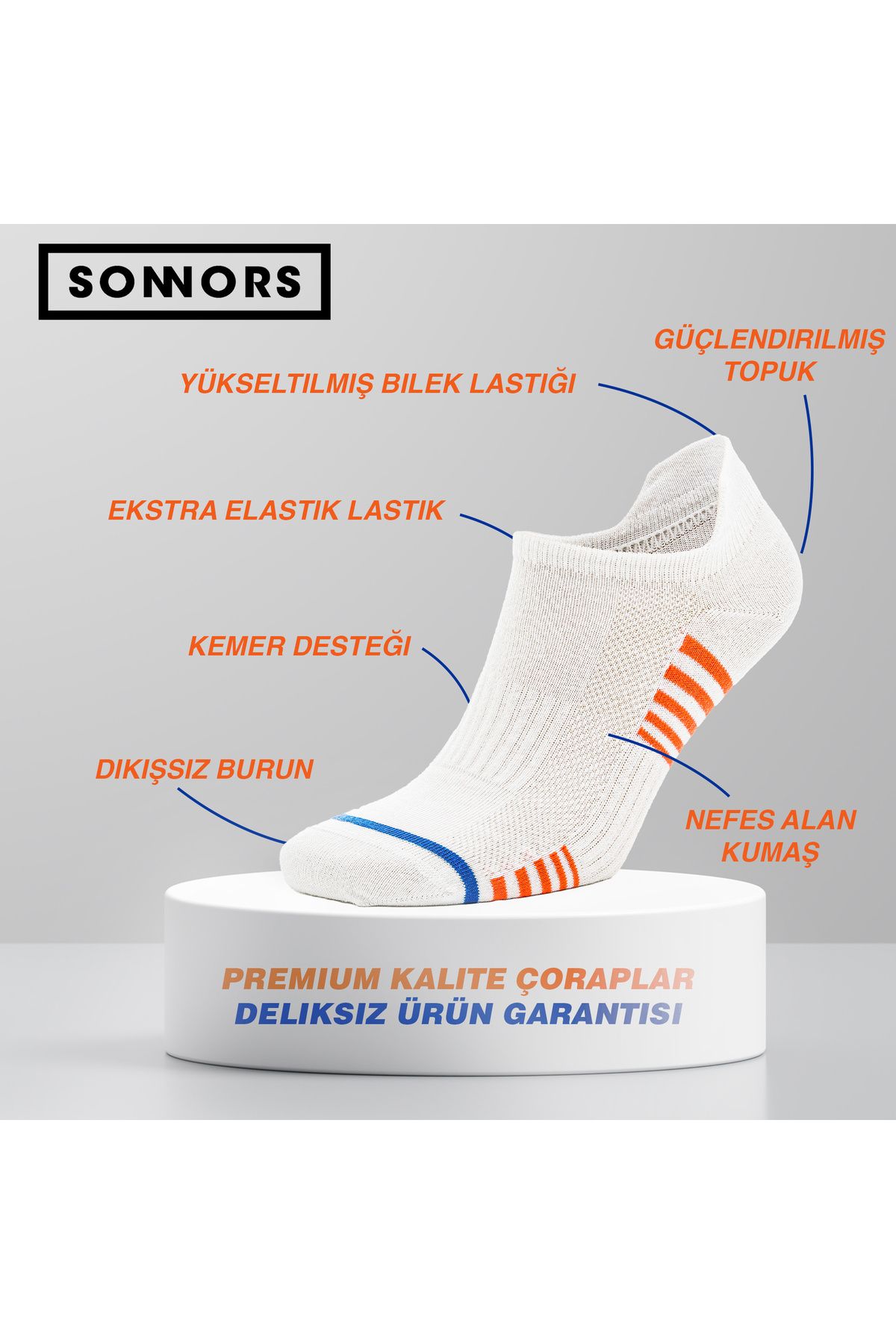 SONNORS-6 Pairs of Patterned Sneaker Socks 2