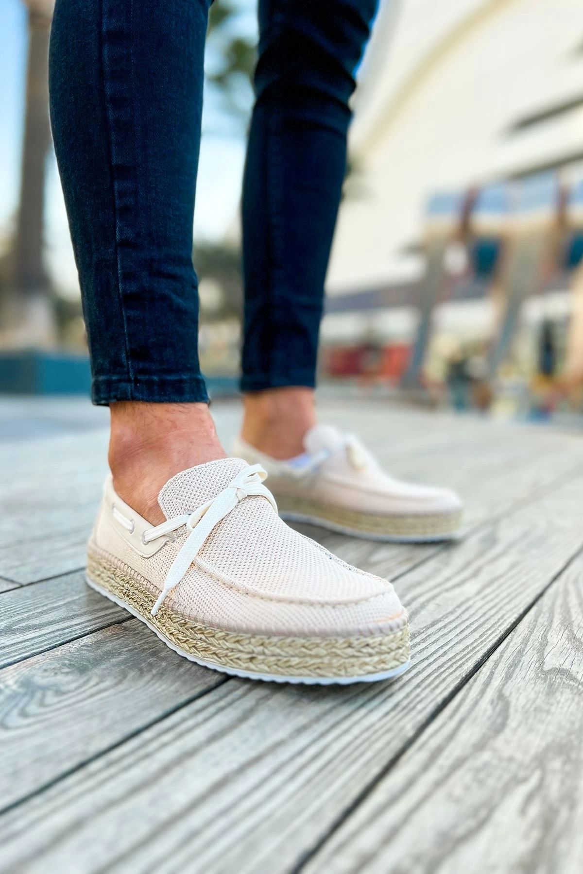 Chekich CH311 Espadril Erkek Ayakkabı BEJ