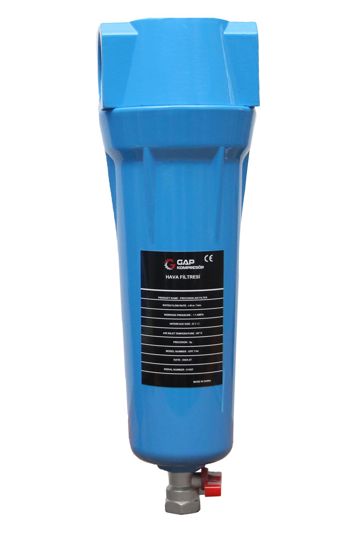 GAP KOMPRESÖR Kompresör Su Tutucu Filtre ''1'' GPF2600