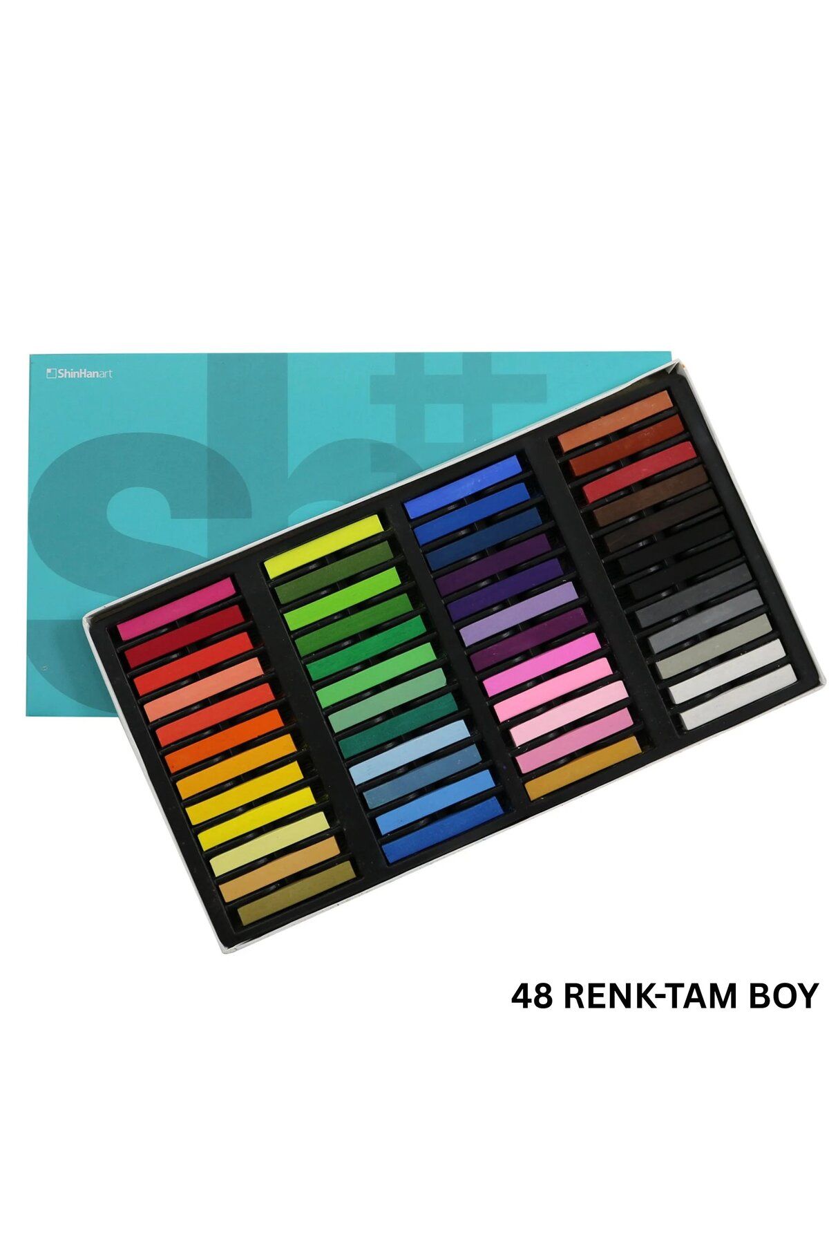 roco paper ShinHan SH Soft Pastel Boya Seti 48'li, Yüksek Pigmentli, Krapon Pastel Boya ve Hobi Kalemleri