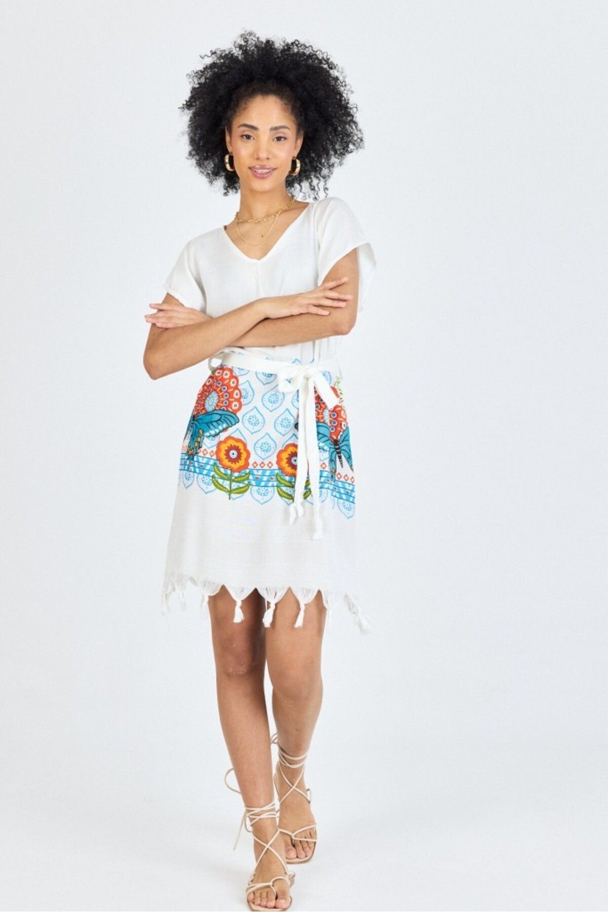 Mulberry-Samira Printed Bamboo Beach Dress Pareo Towel 2