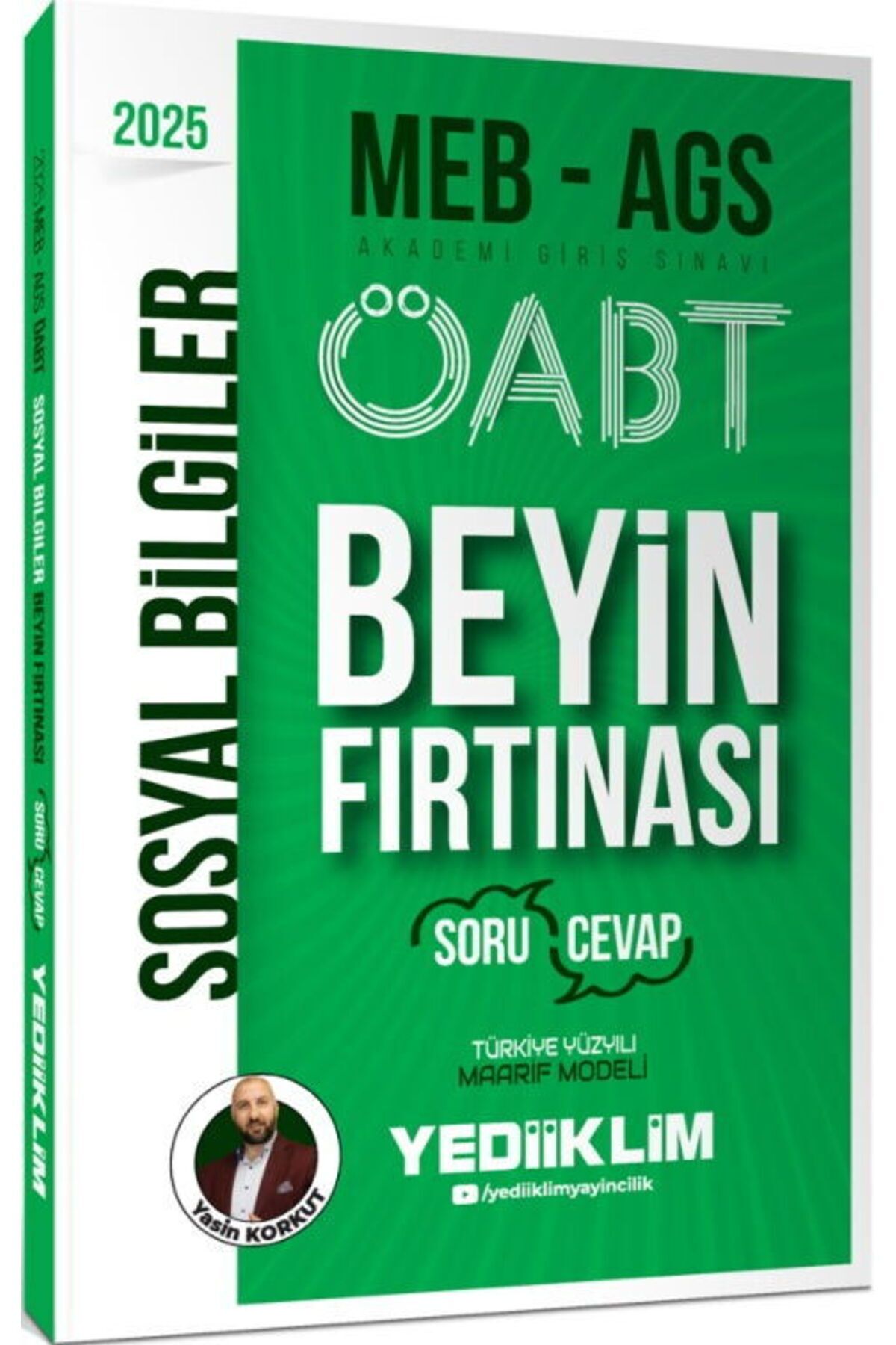 Yediiklim Yayınları Yediiklim Yayınları 2025 MEB AGS ÖABT Sosyal Bİlgiler Öğretmenliği Beyin Fırtınası Soru Cevap
