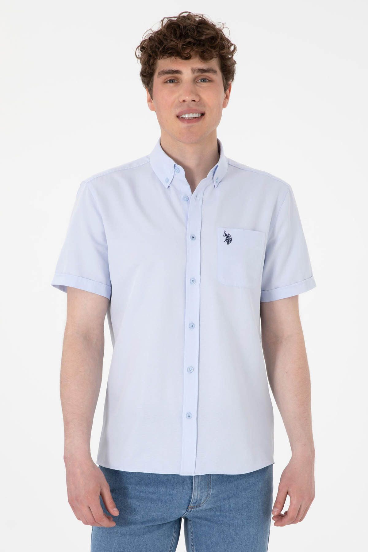 U.S. Polo Assn. U.S. Polo Assn. Goxy025Y Açık Mavi Genç Erkek Gömlek 2084143