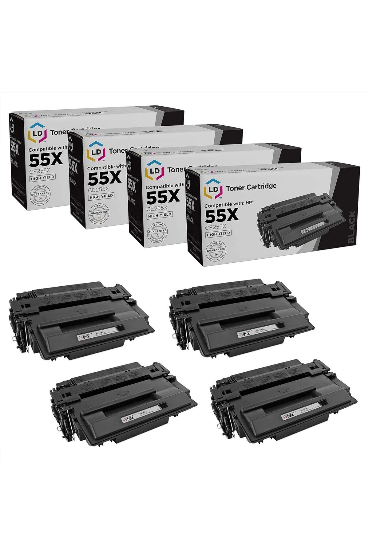 HP Laserjet P3010, P3015n, P3015d, P3015dn, P3015x, P3015, M521dn, MFP M521dw, M525dn (HY, 4-Pack)