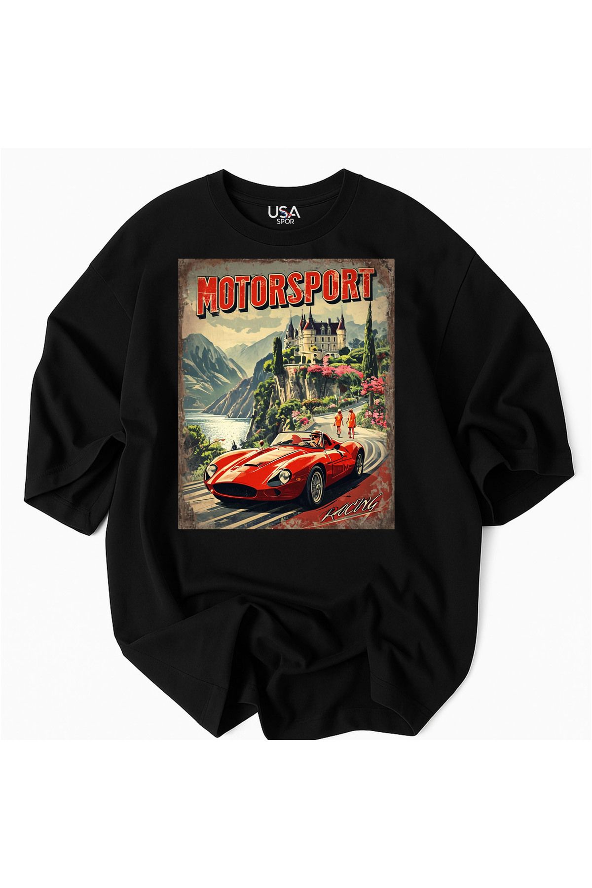 Racıng Motorsport RACING tasarım %100 Pamuklu Premium T-Shirt