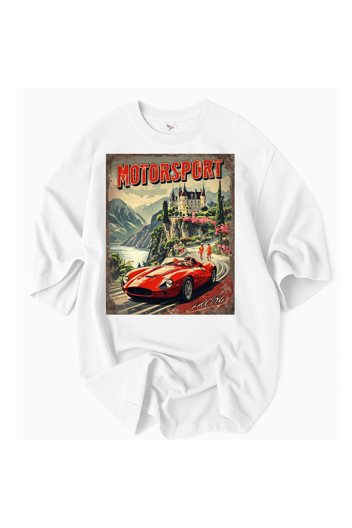 Racıng Motorsport RACING tasarım %100 Pamuklu Premium T-Shirt